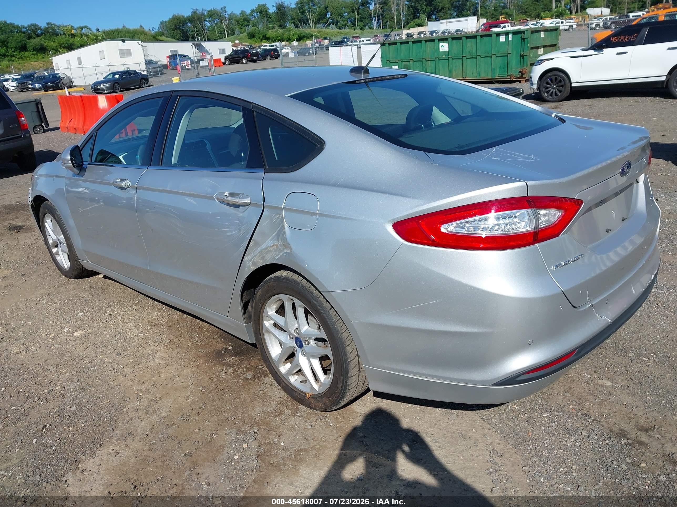2013 Ford Fusion Se Silver vin: 3FA6P0H78DR335574