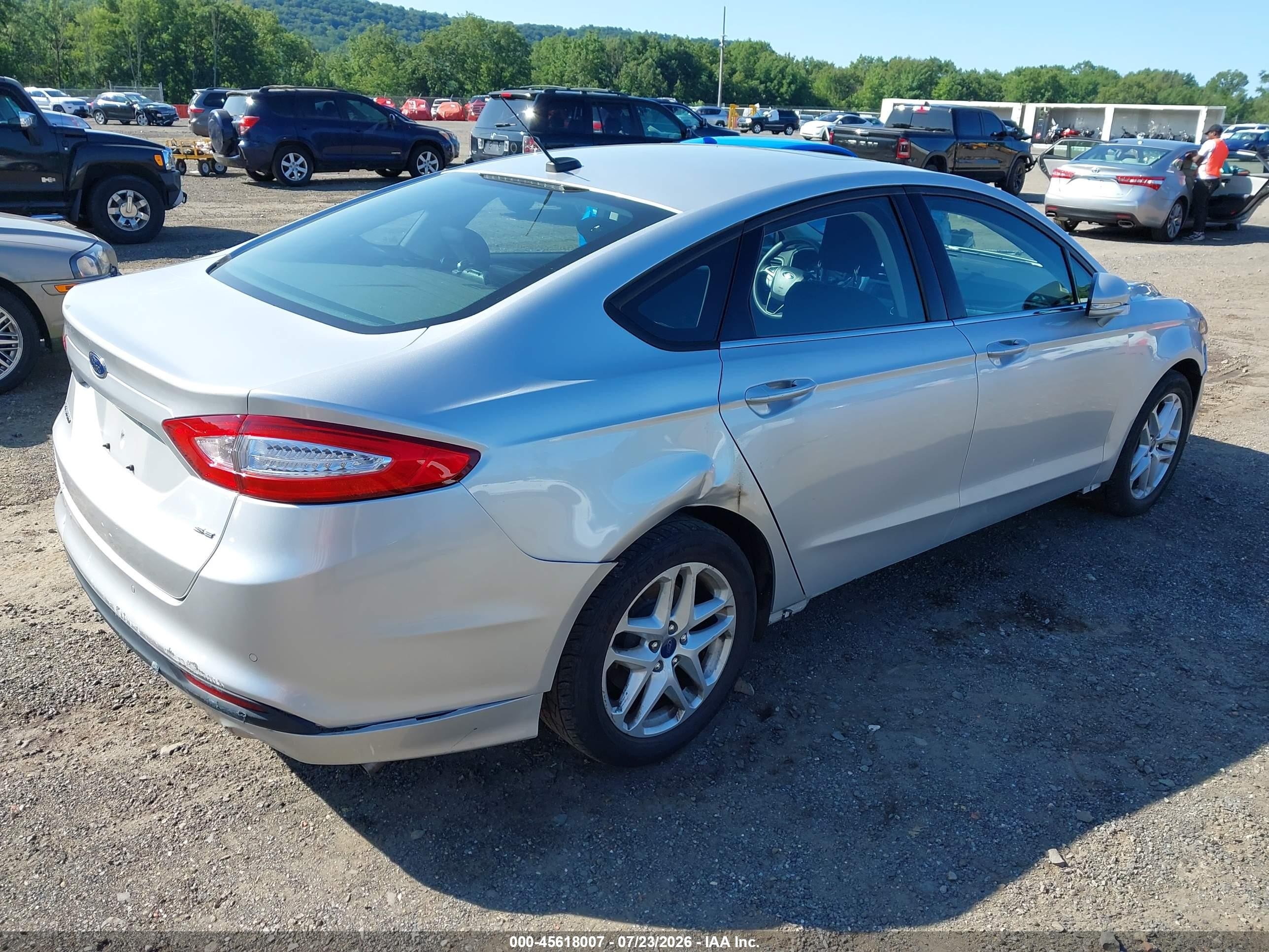 2013 Ford Fusion Se Silver vin: 3FA6P0H78DR335574