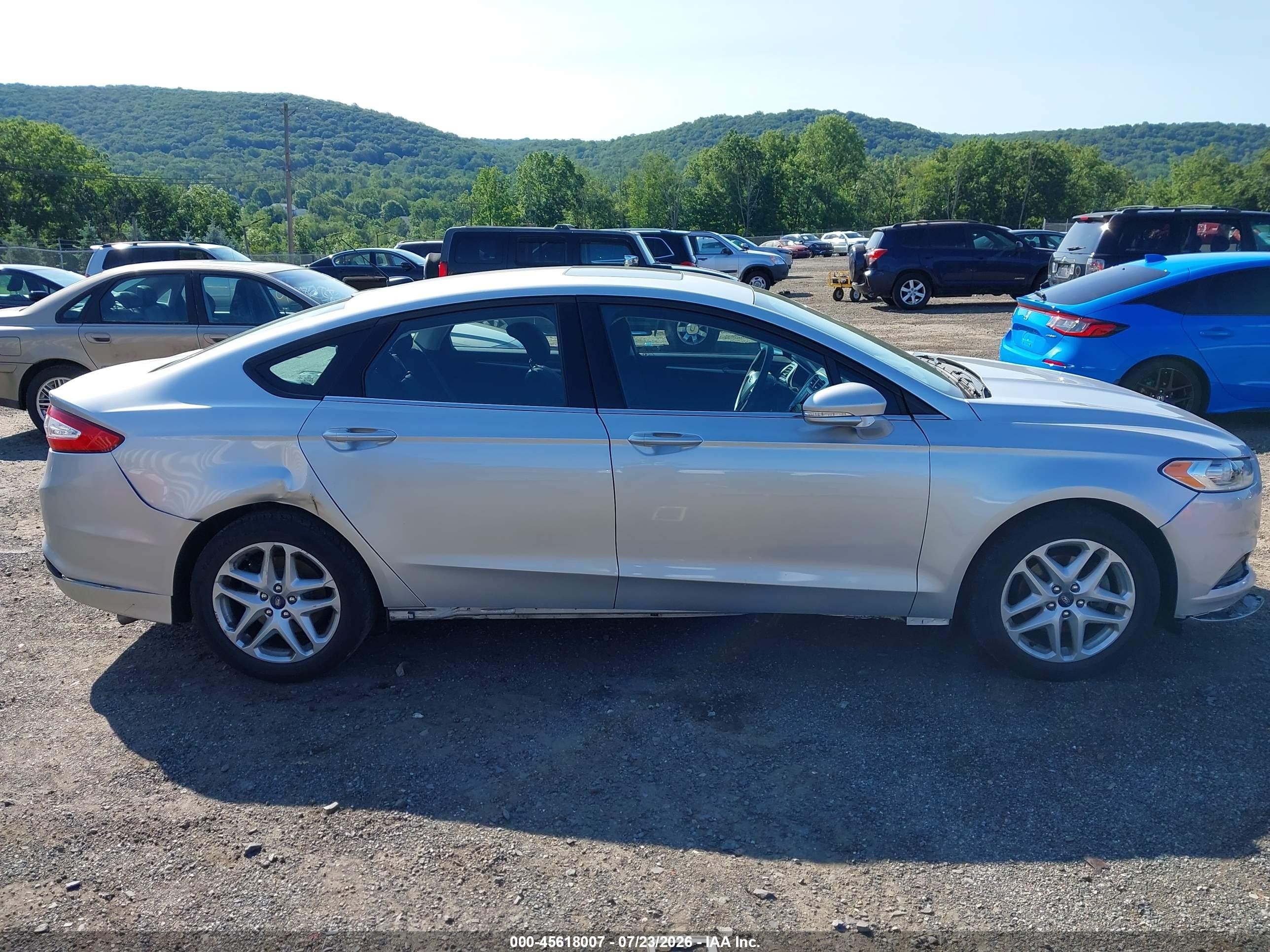 2013 Ford Fusion Se Silver vin: 3FA6P0H78DR335574