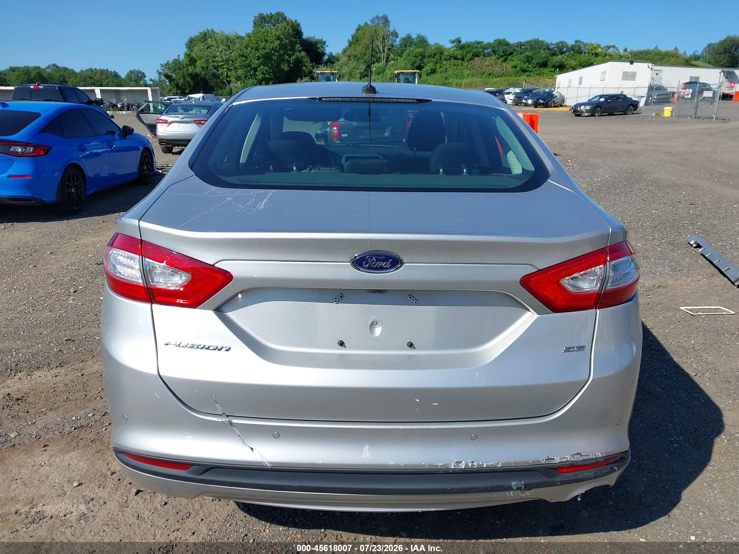 2013 Ford Fusion Se Silver vin: 3FA6P0H78DR335574