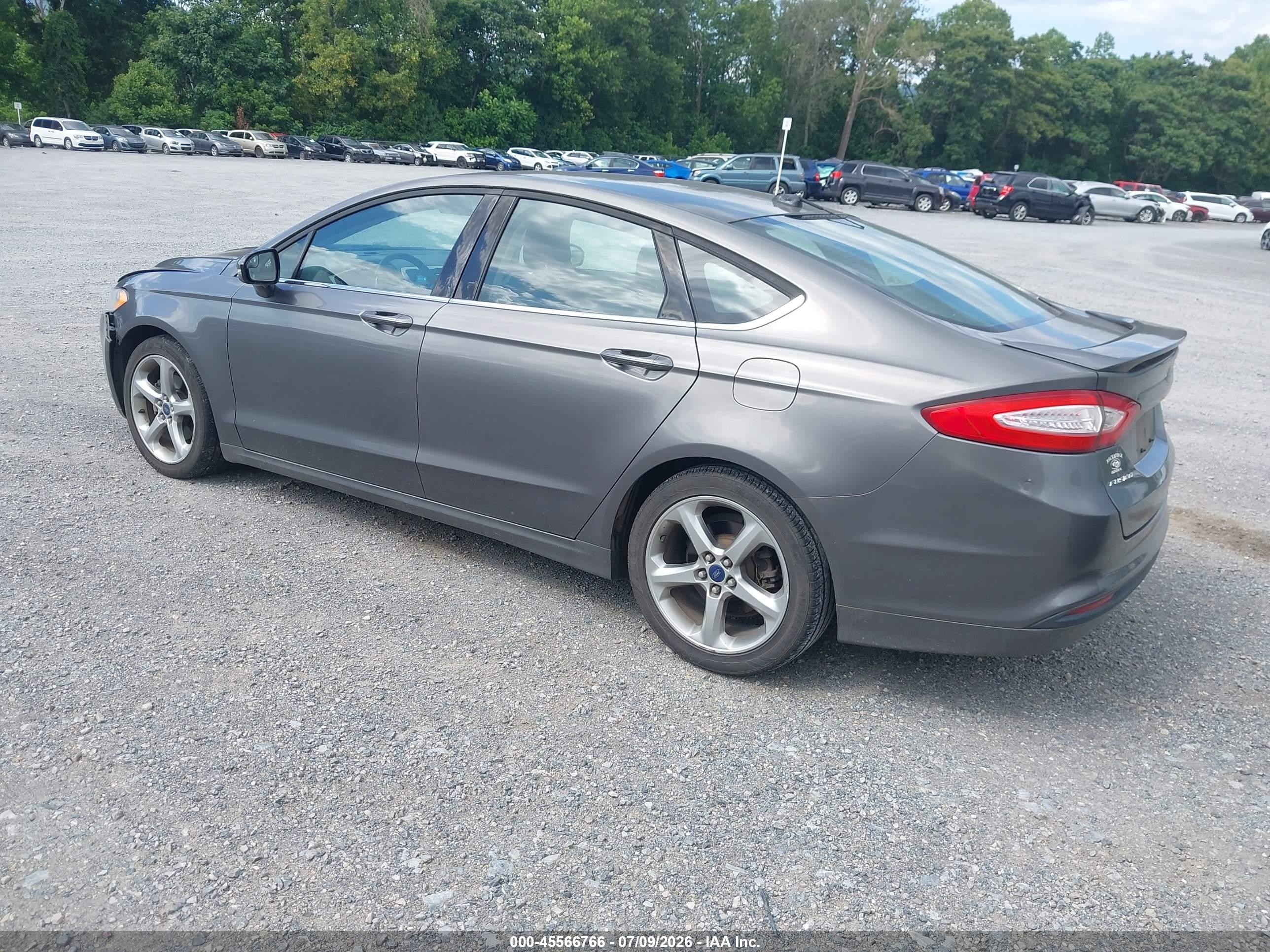 2013 Ford Fusion Se Gray vin: 3FA6P0H78DR368705