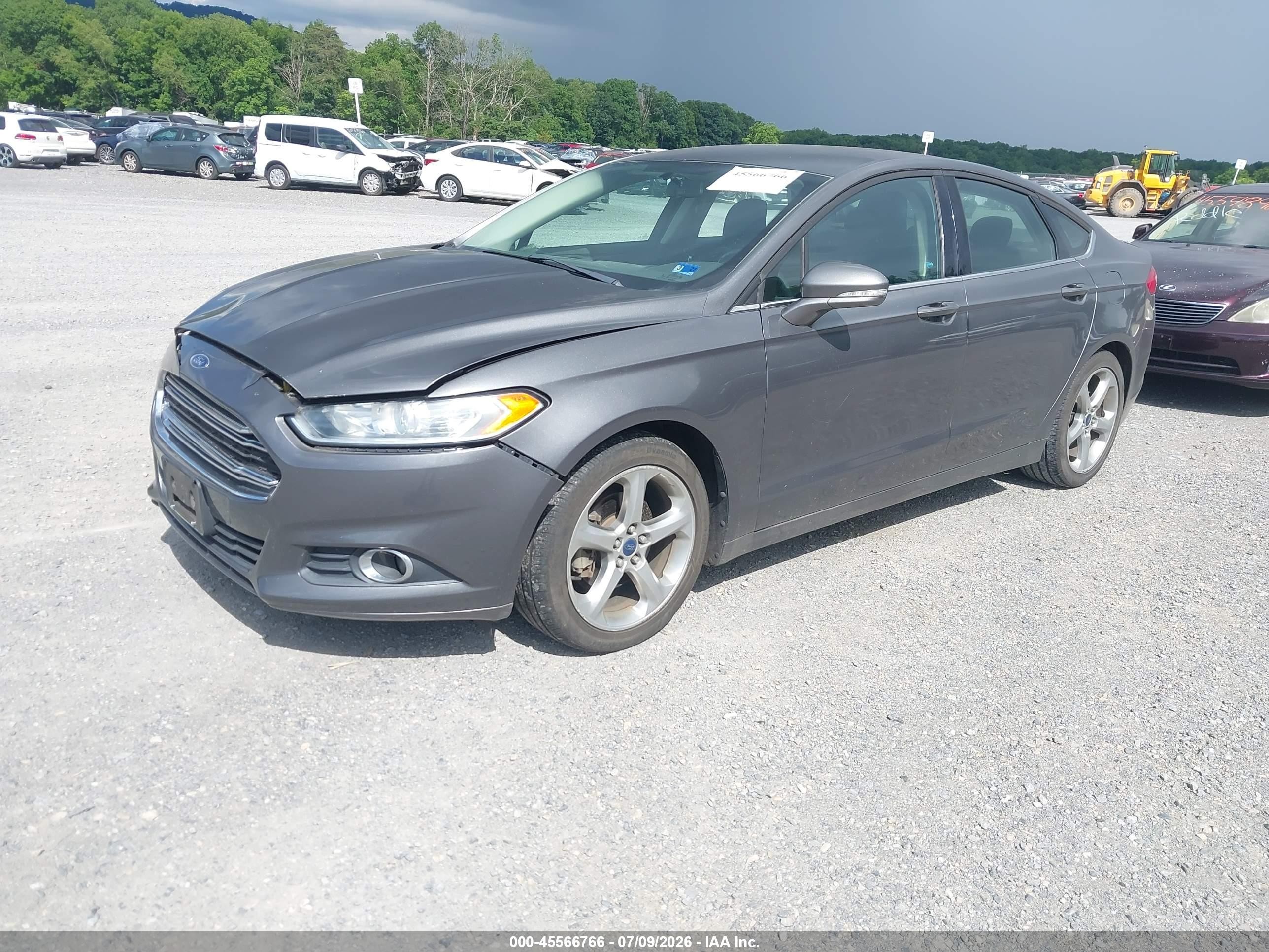 2013 Ford Fusion Se Gray vin: 3FA6P0H78DR368705