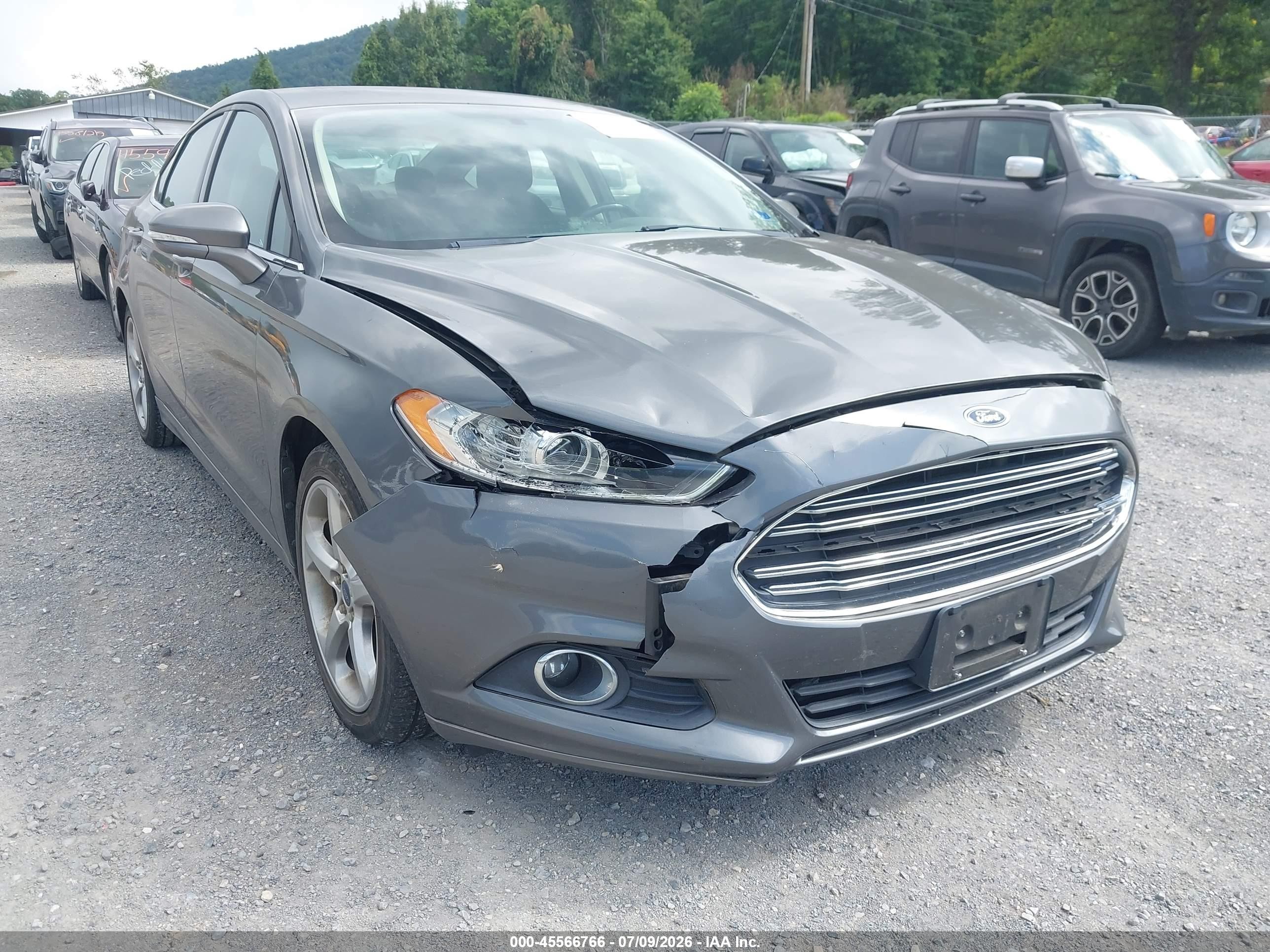 2013 Ford Fusion Se Gray vin: 3FA6P0H78DR368705