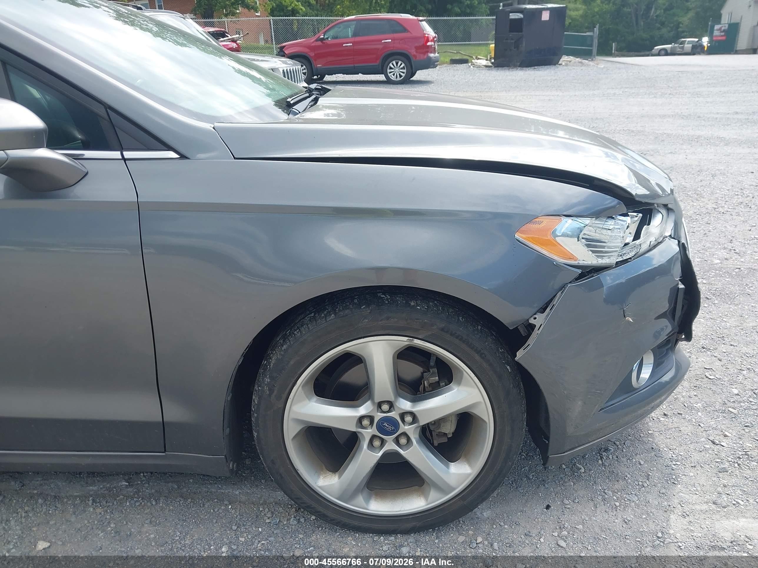 2013 Ford Fusion Se Gray vin: 3FA6P0H78DR368705