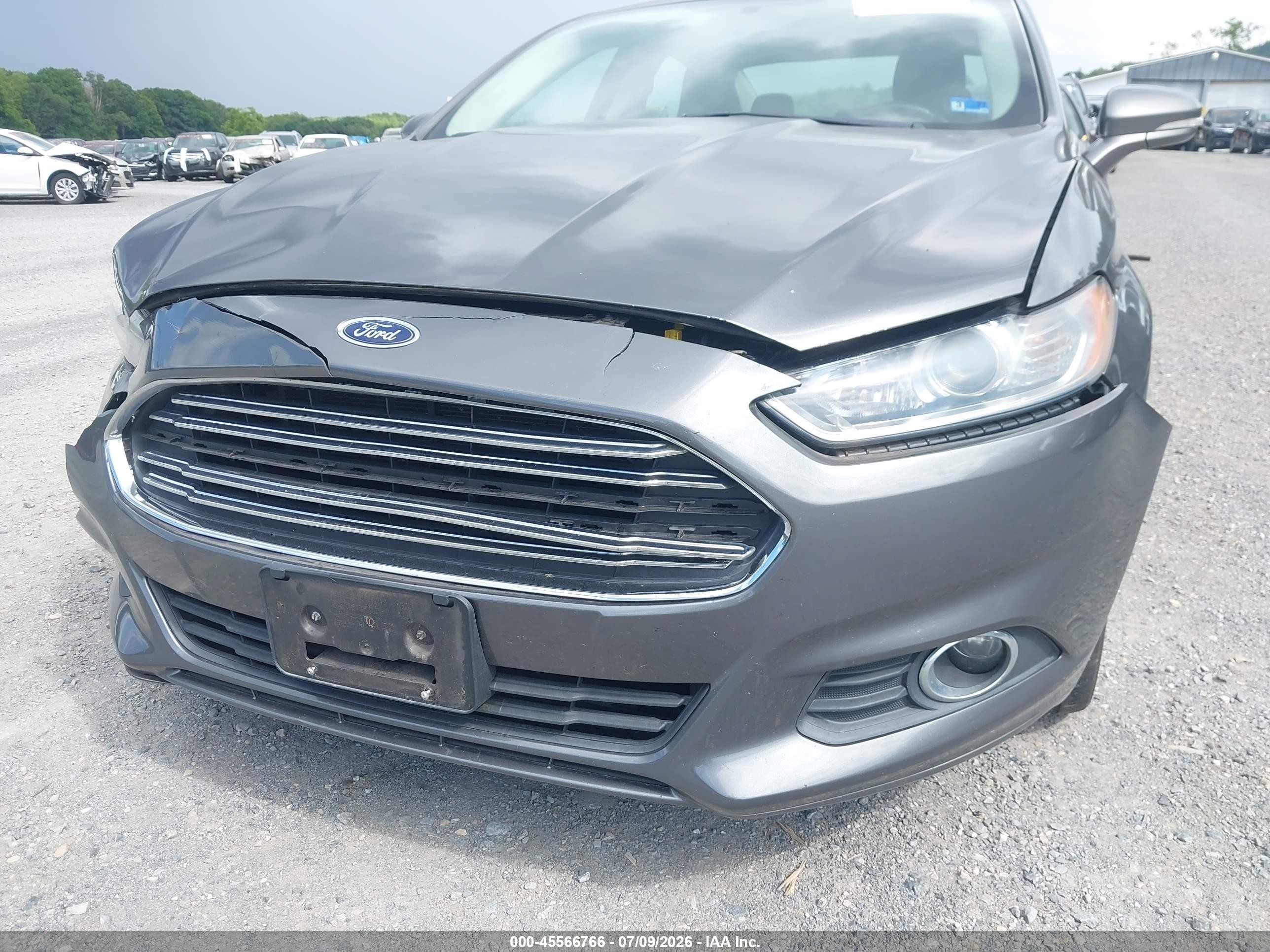 2013 Ford Fusion Se Gray vin: 3FA6P0H78DR368705