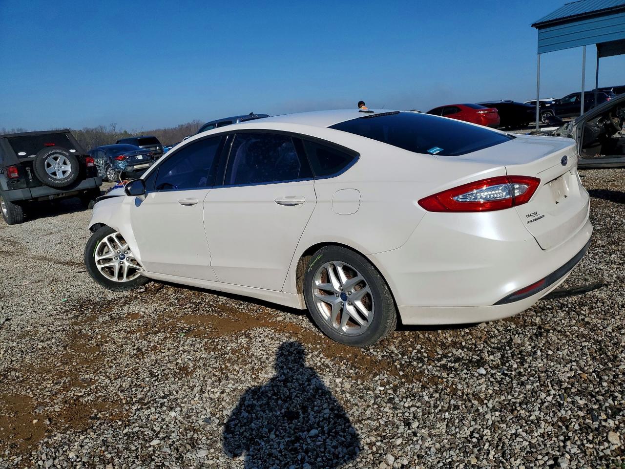 2013 Ford Fusion Se White vin: 3FA6P0H78DR382488