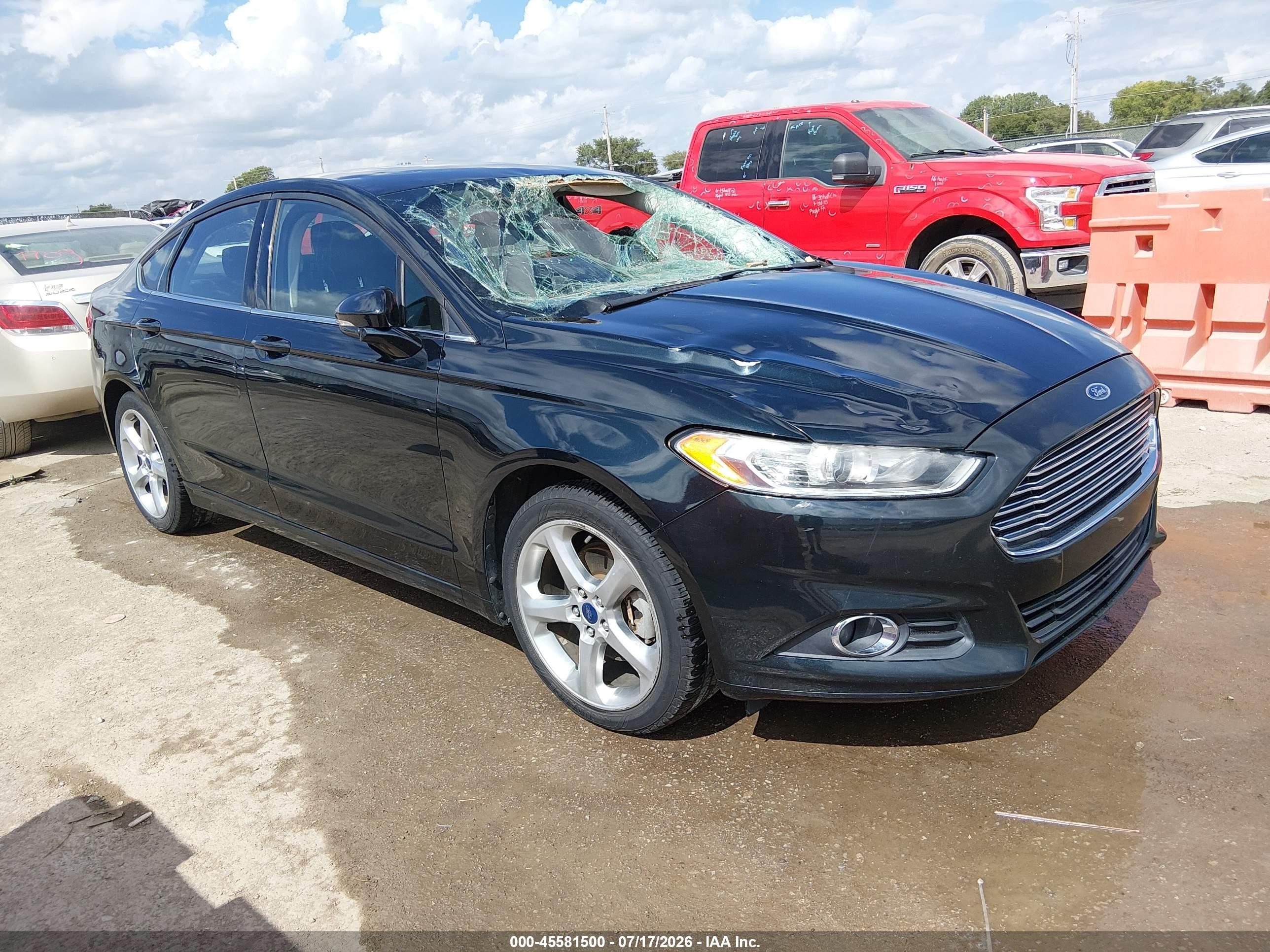 2014 Ford Fusion Se Black vin: 3FA6P0H78ER100075
