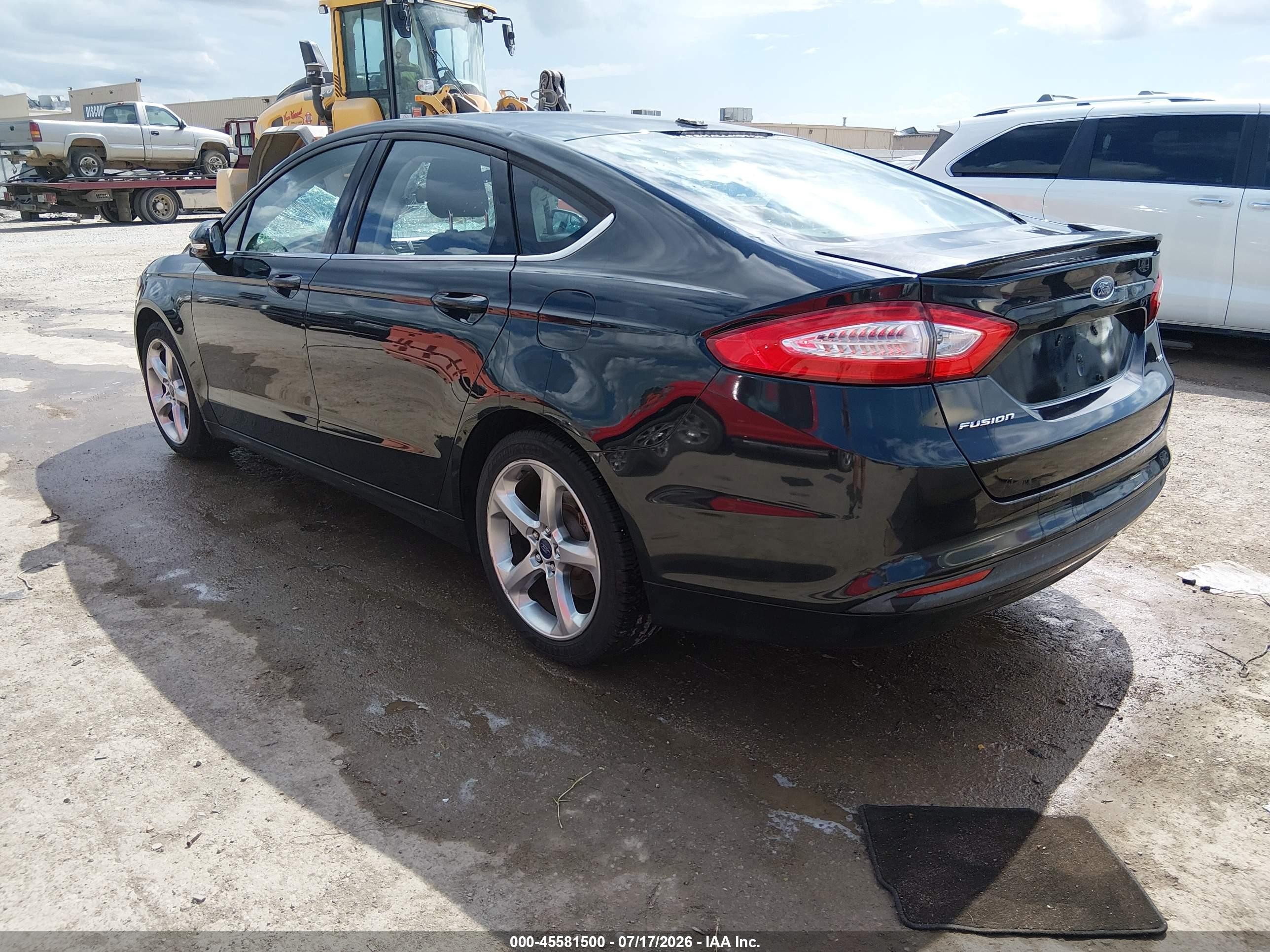 2014 Ford Fusion Se Black vin: 3FA6P0H78ER100075