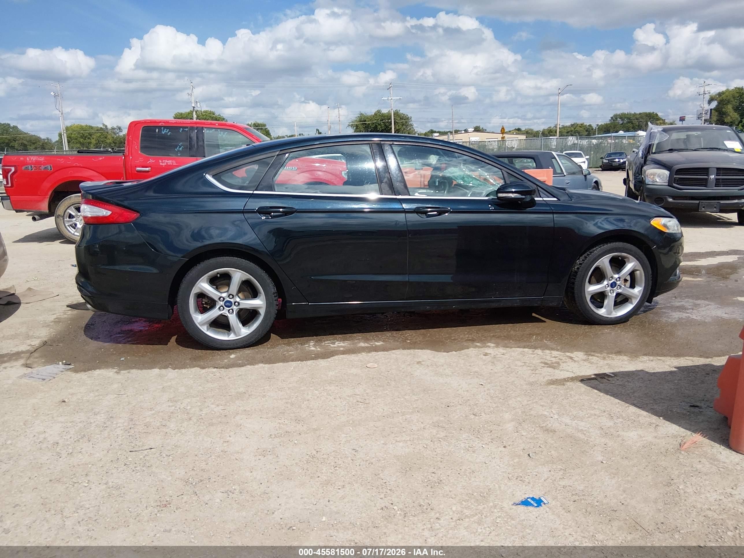 2014 Ford Fusion Se Black vin: 3FA6P0H78ER100075