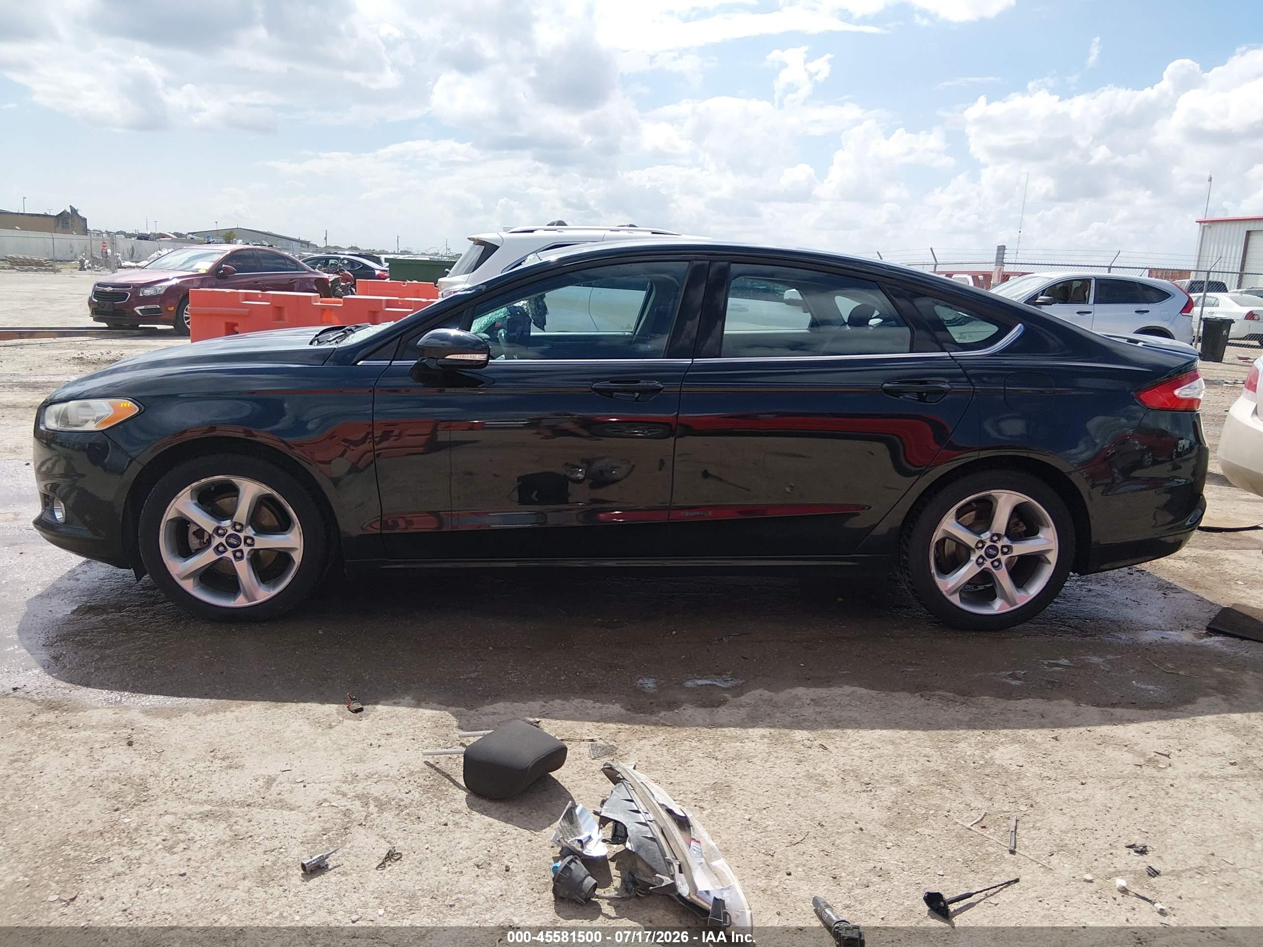2014 Ford Fusion Se Black vin: 3FA6P0H78ER100075