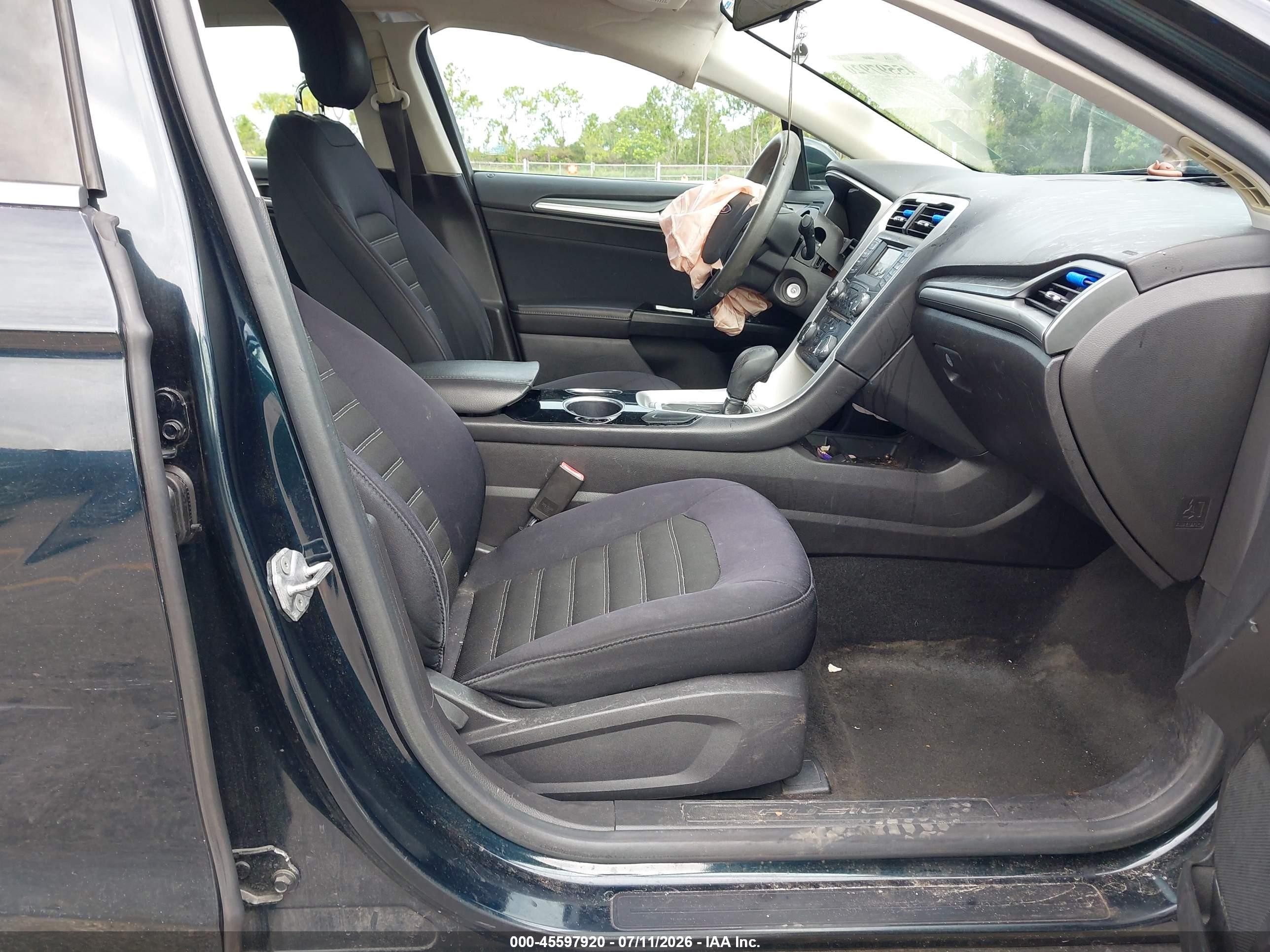 2014 Ford Fusion Se Black vin: 3FA6P0H78ER143475