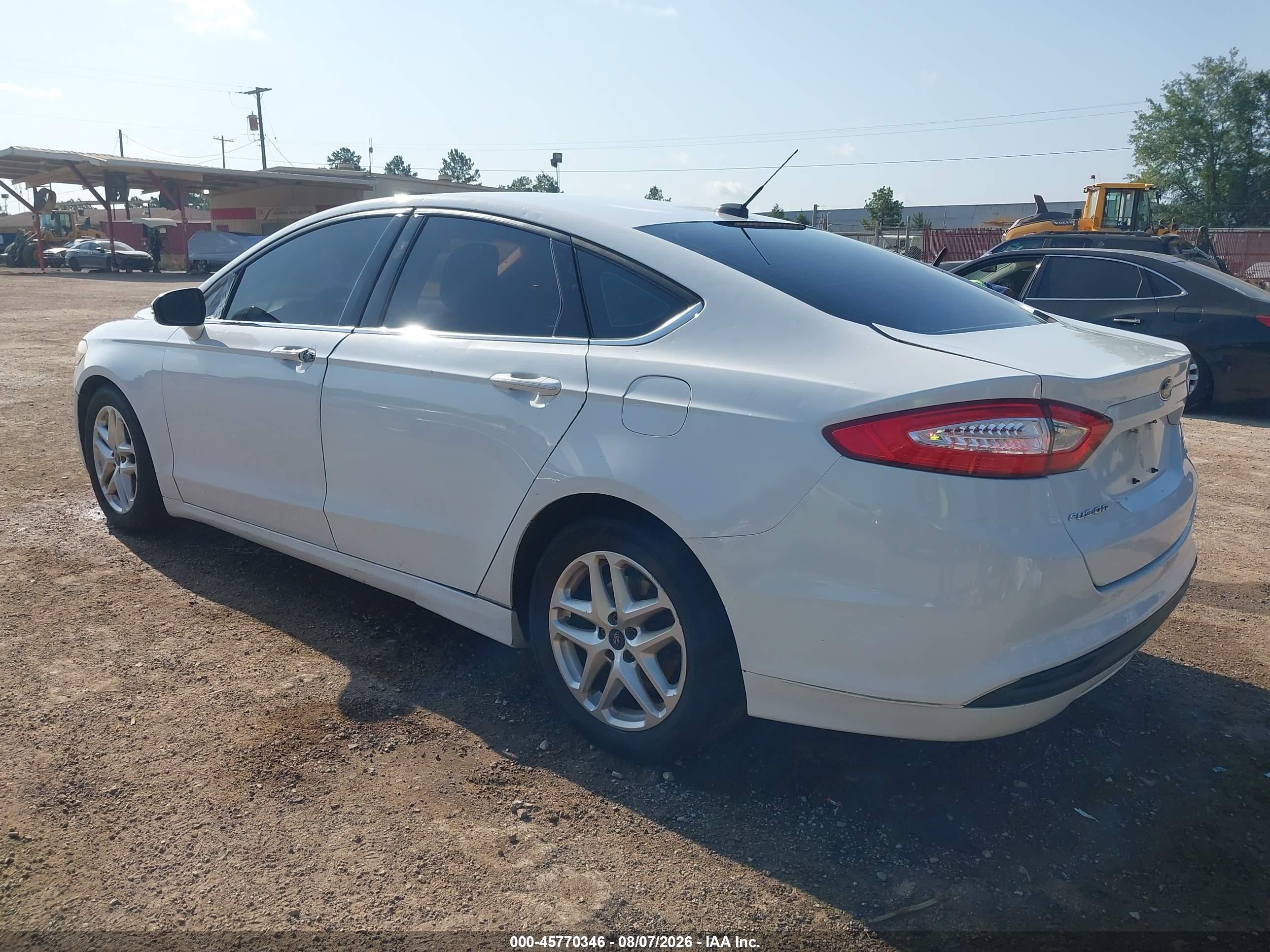 2014 Ford Fusion Se White vin: 3FA6P0H78ER157070