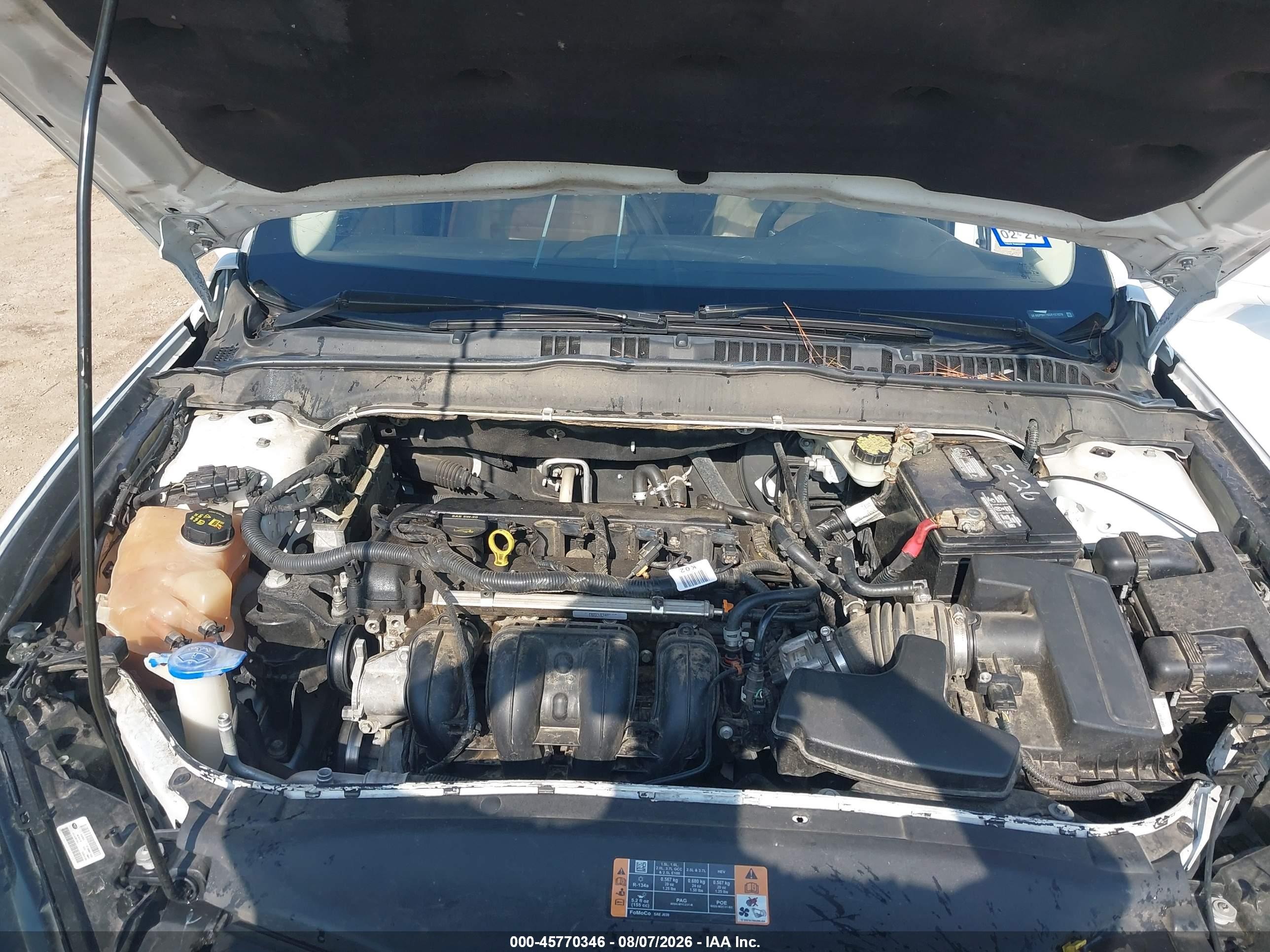 2014 Ford Fusion Se White vin: 3FA6P0H78ER157070