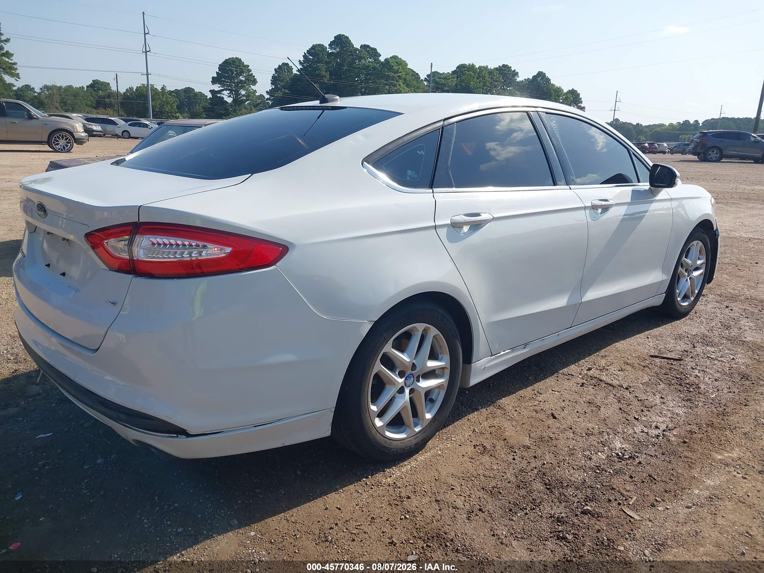 2014 Ford Fusion Se White vin: 3FA6P0H78ER157070