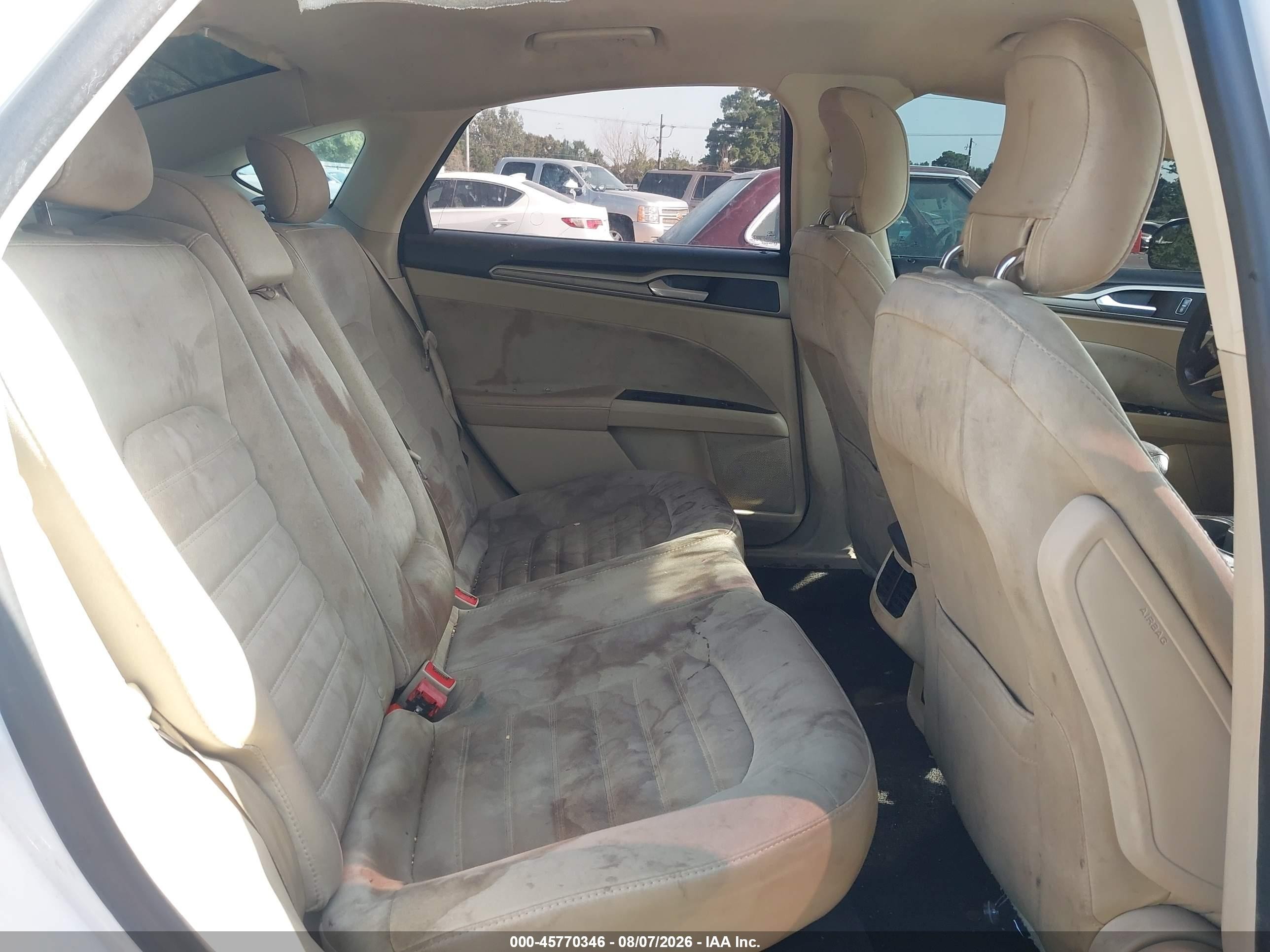 2014 Ford Fusion Se White vin: 3FA6P0H78ER157070