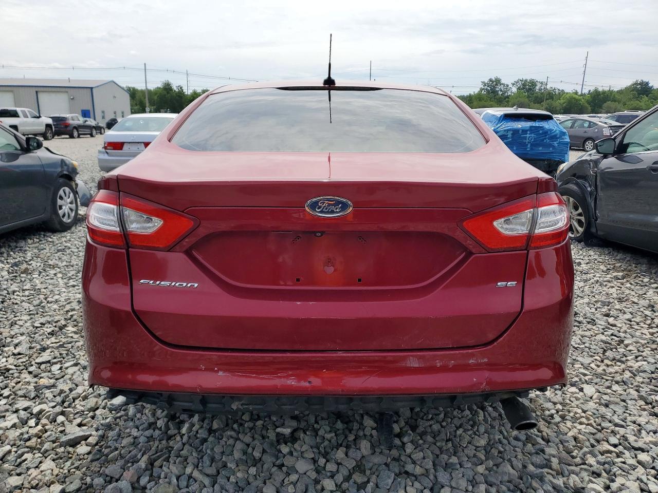 2014 Ford Fusion Se Red vin: 3FA6P0H78ER238229