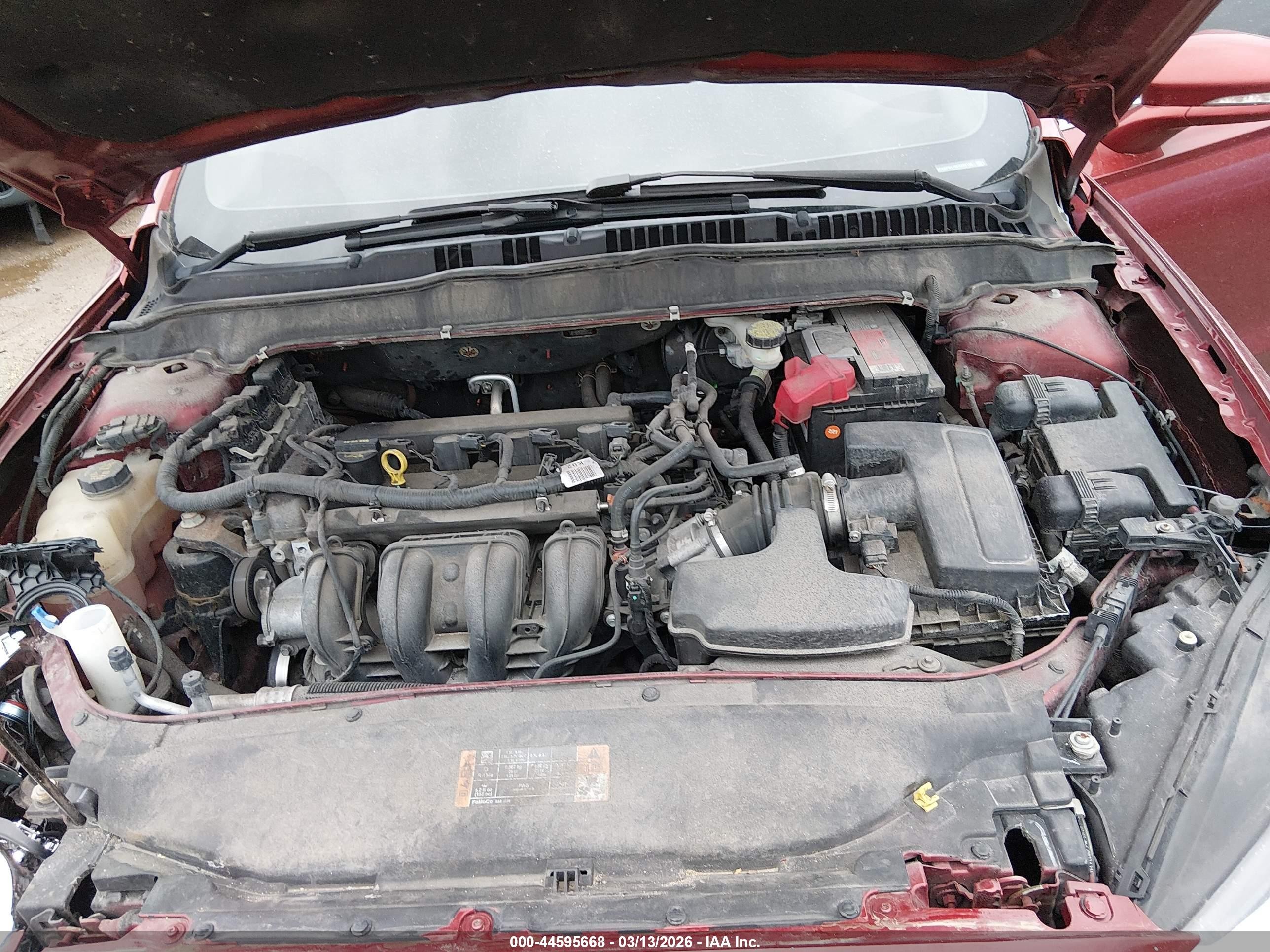2014 Ford Fusion Se Red vin: 3FA6P0H78ER244130