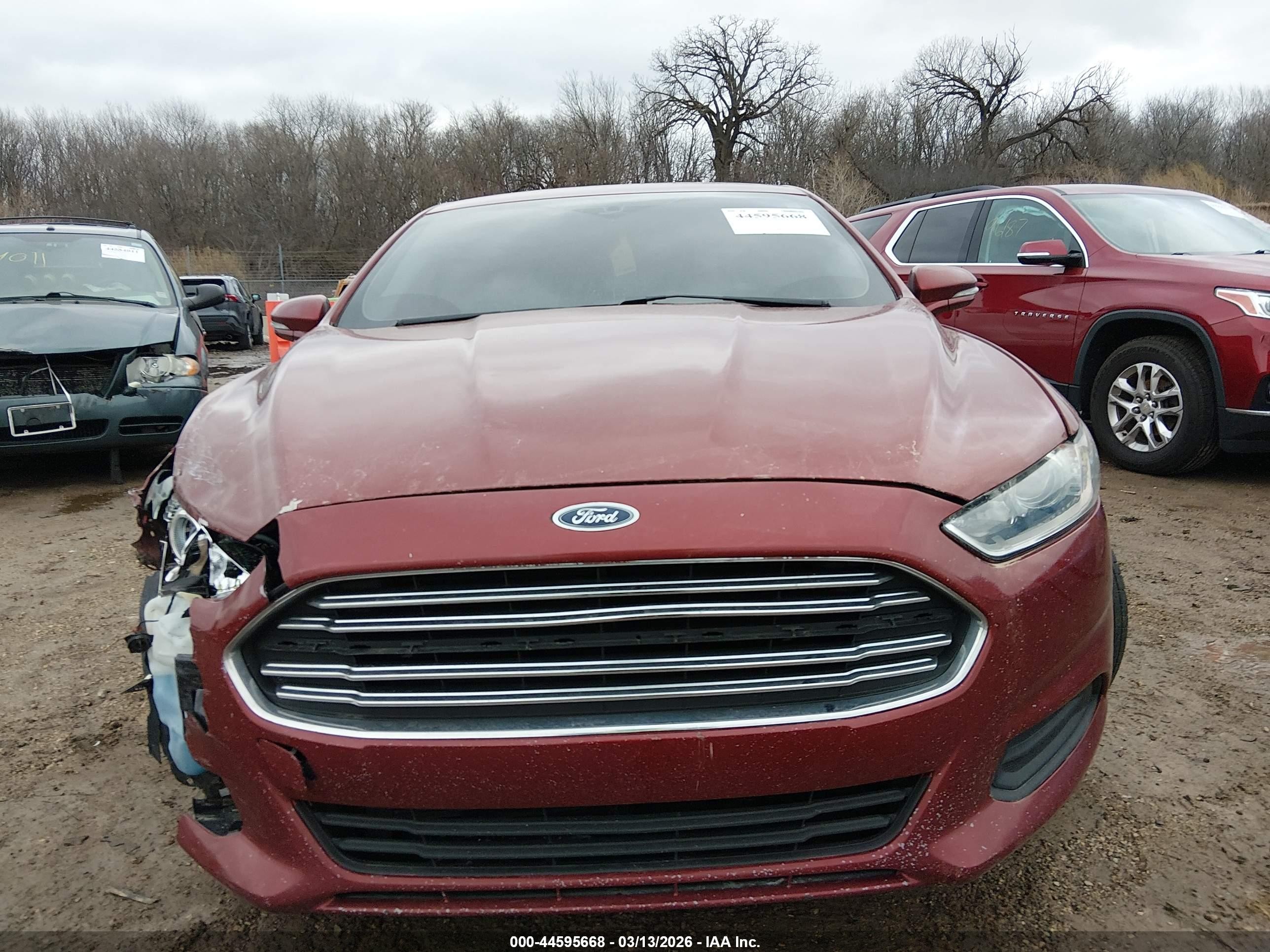 2014 Ford Fusion Se Red vin: 3FA6P0H78ER244130