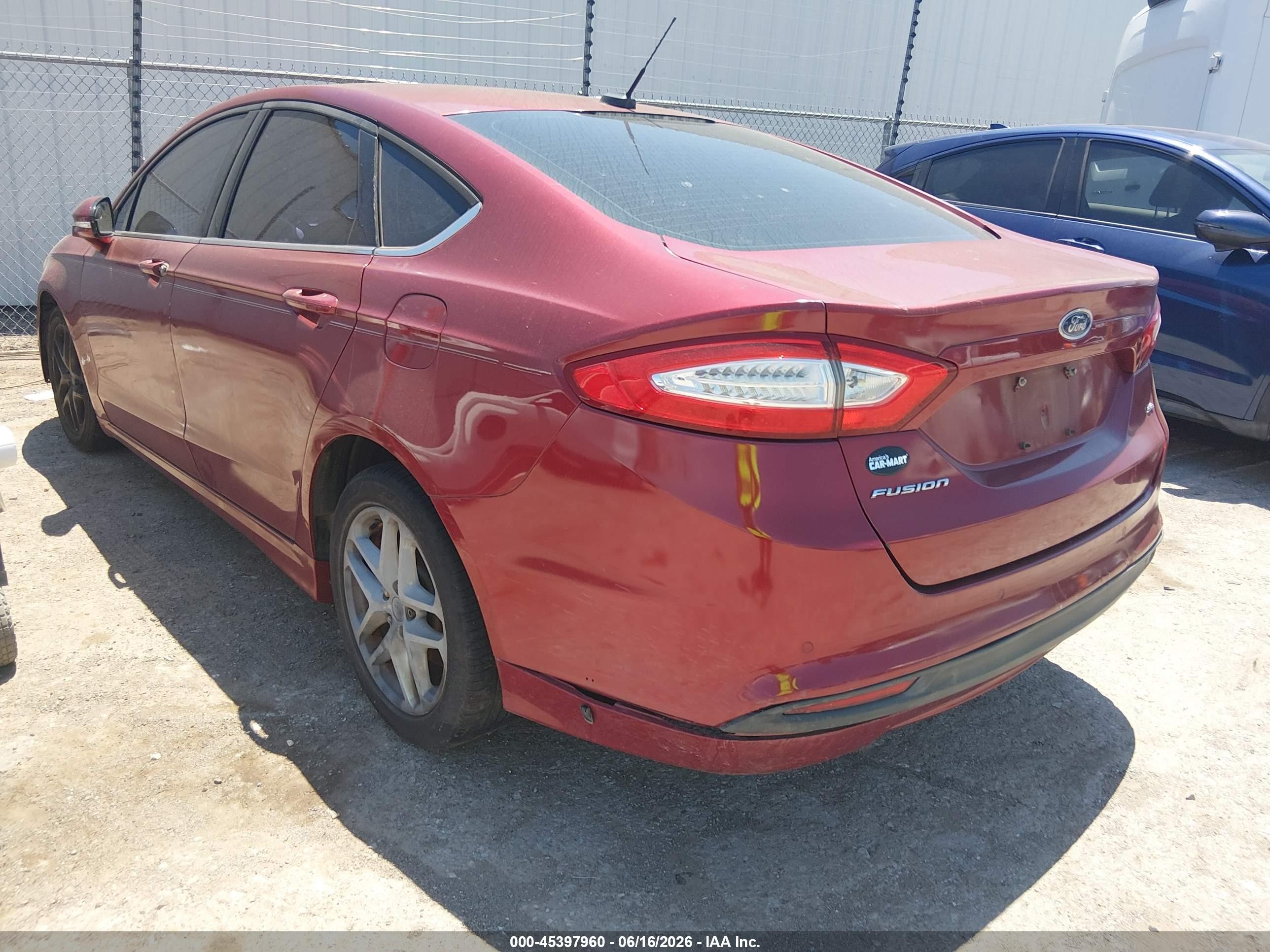 2014 Ford Fusion Se Red vin: 3FA6P0H78ER264460