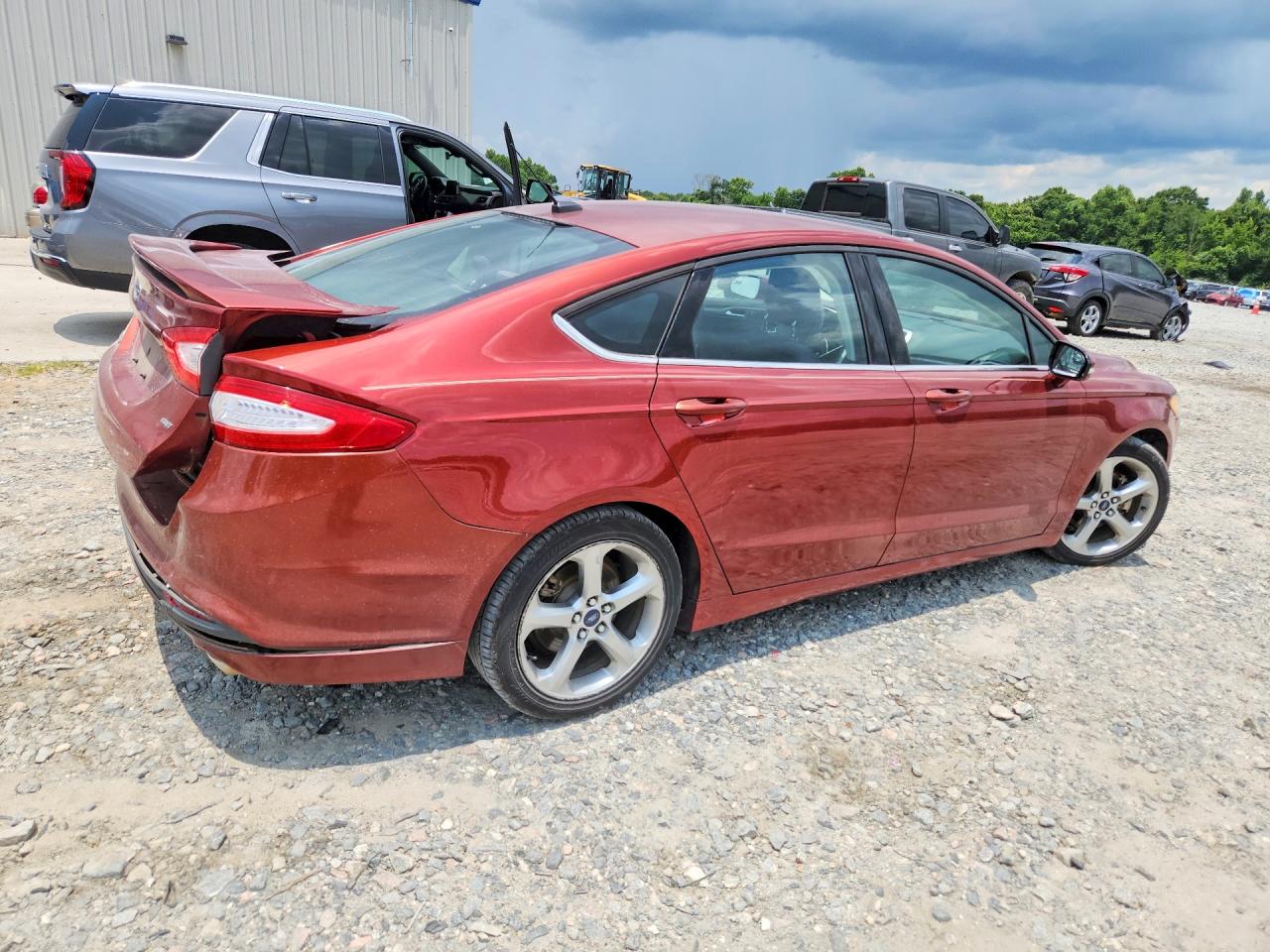 2014 Ford Fusion Se Red vin: 3FA6P0H78ER303743