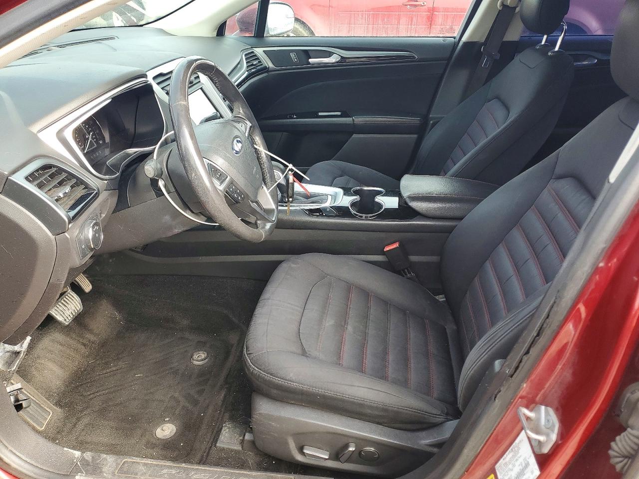 2014 Ford Fusion Se Burgundy vin: 3FA6P0H78ER316749