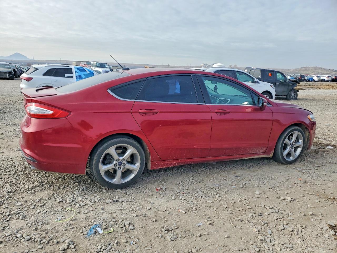 2014 Ford Fusion Se Burgundy vin: 3FA6P0H78ER316749