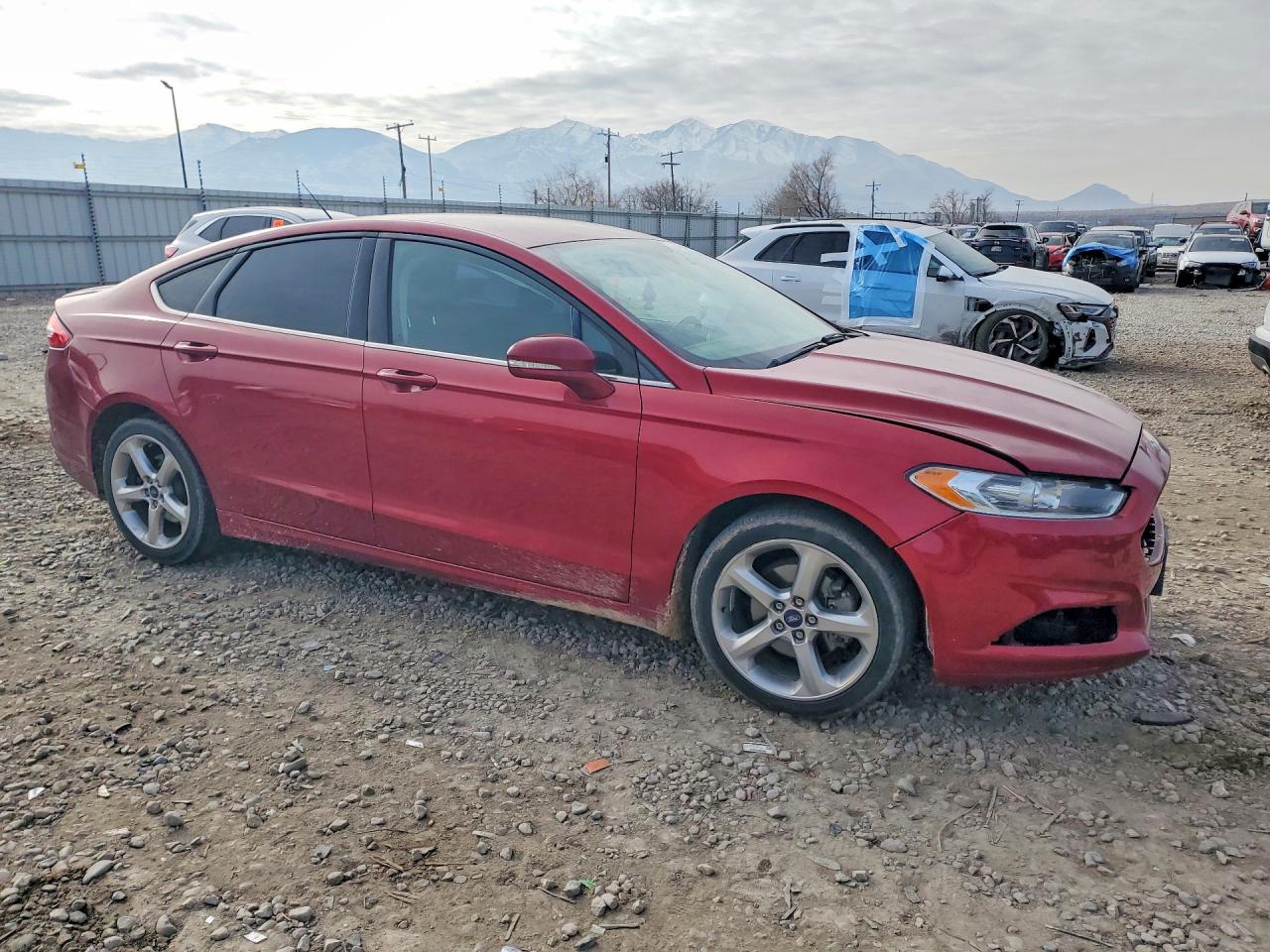2014 Ford Fusion Se Burgundy vin: 3FA6P0H78ER316749