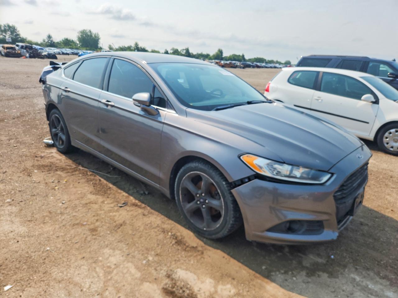 2014 Ford Fusion Se Gray vin: 3FA6P0H78ER351243