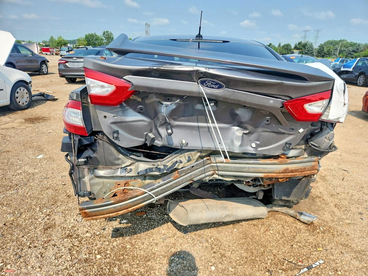 2014 Ford Fusion Se Gray vin: 3FA6P0H78ER351243