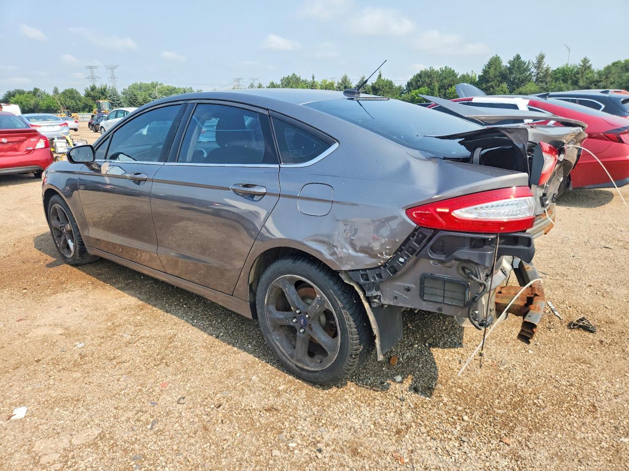 2014 Ford Fusion Se Gray vin: 3FA6P0H78ER351243