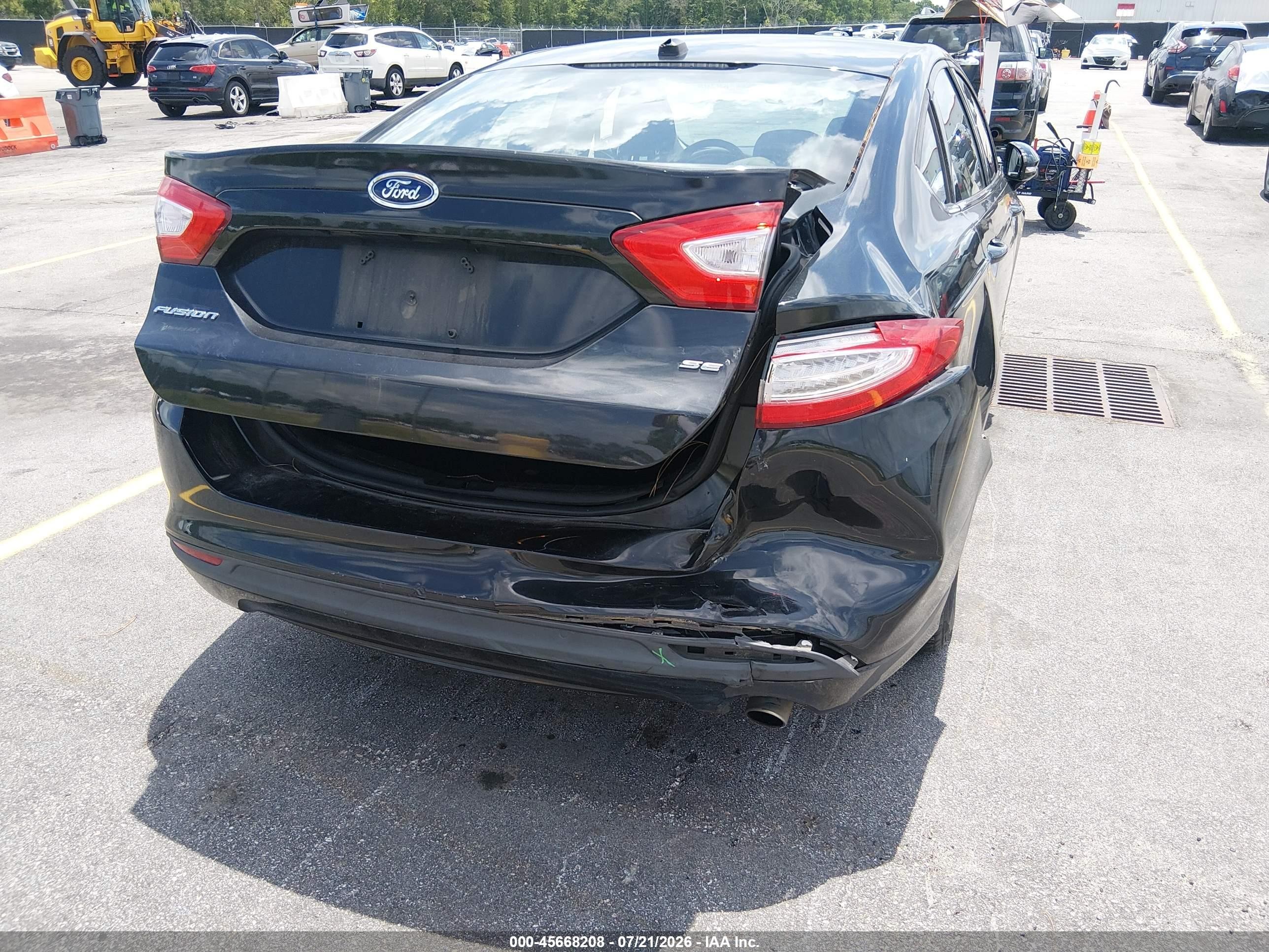 2014 Ford Fusion Se Black vin: 3FA6P0H78ER386865