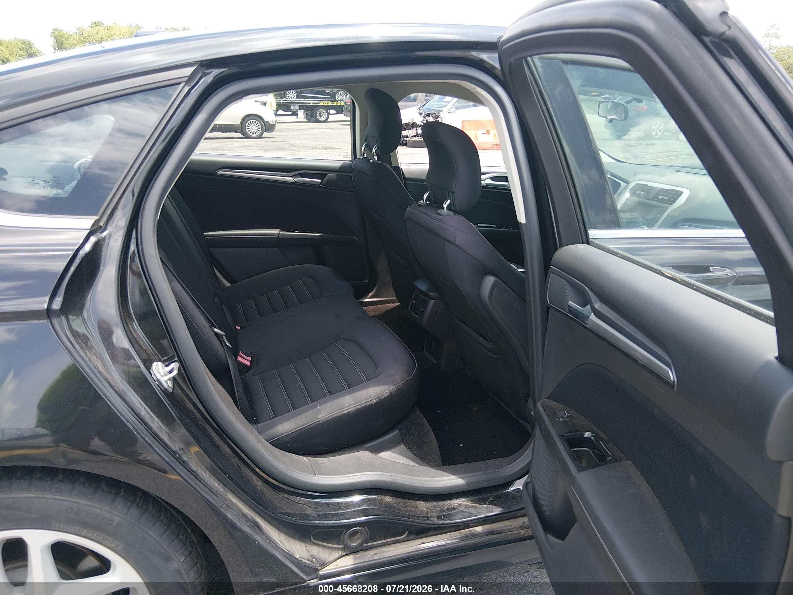 2014 Ford Fusion Se Black vin: 3FA6P0H78ER386865