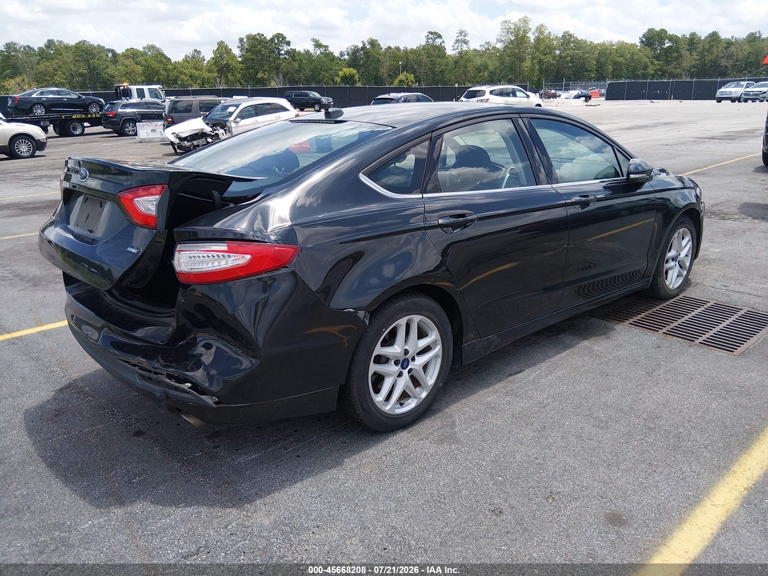 2014 Ford Fusion Se Black vin: 3FA6P0H78ER386865