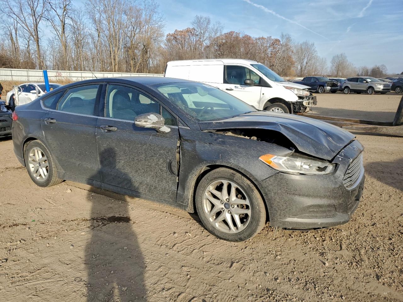 2015 Ford Fusion Se Gray vin: 3FA6P0H78FR125172