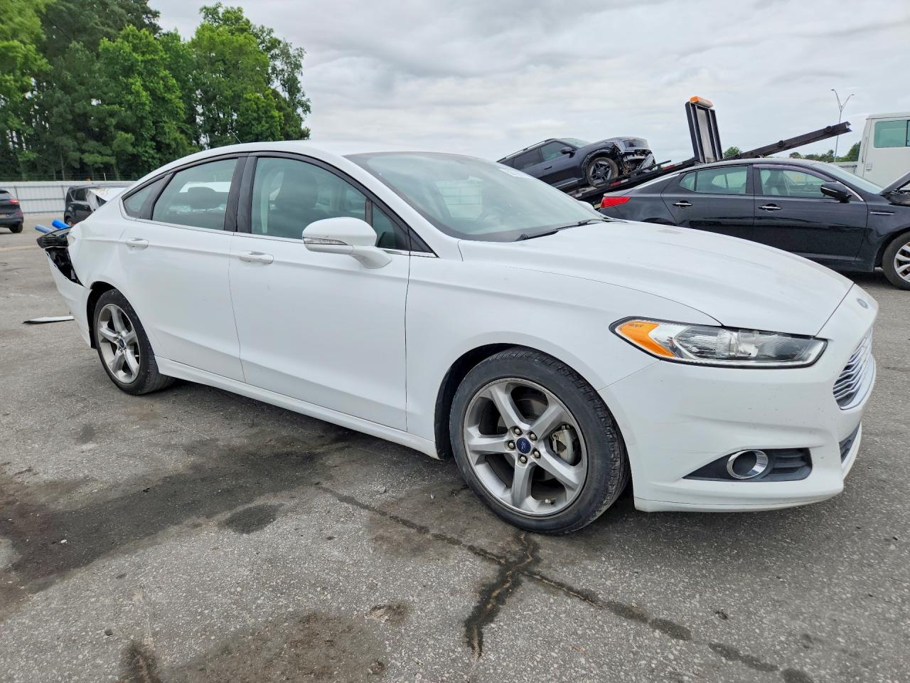 2015 Ford Fusion Se White vin: 3FA6P0H78FR166627