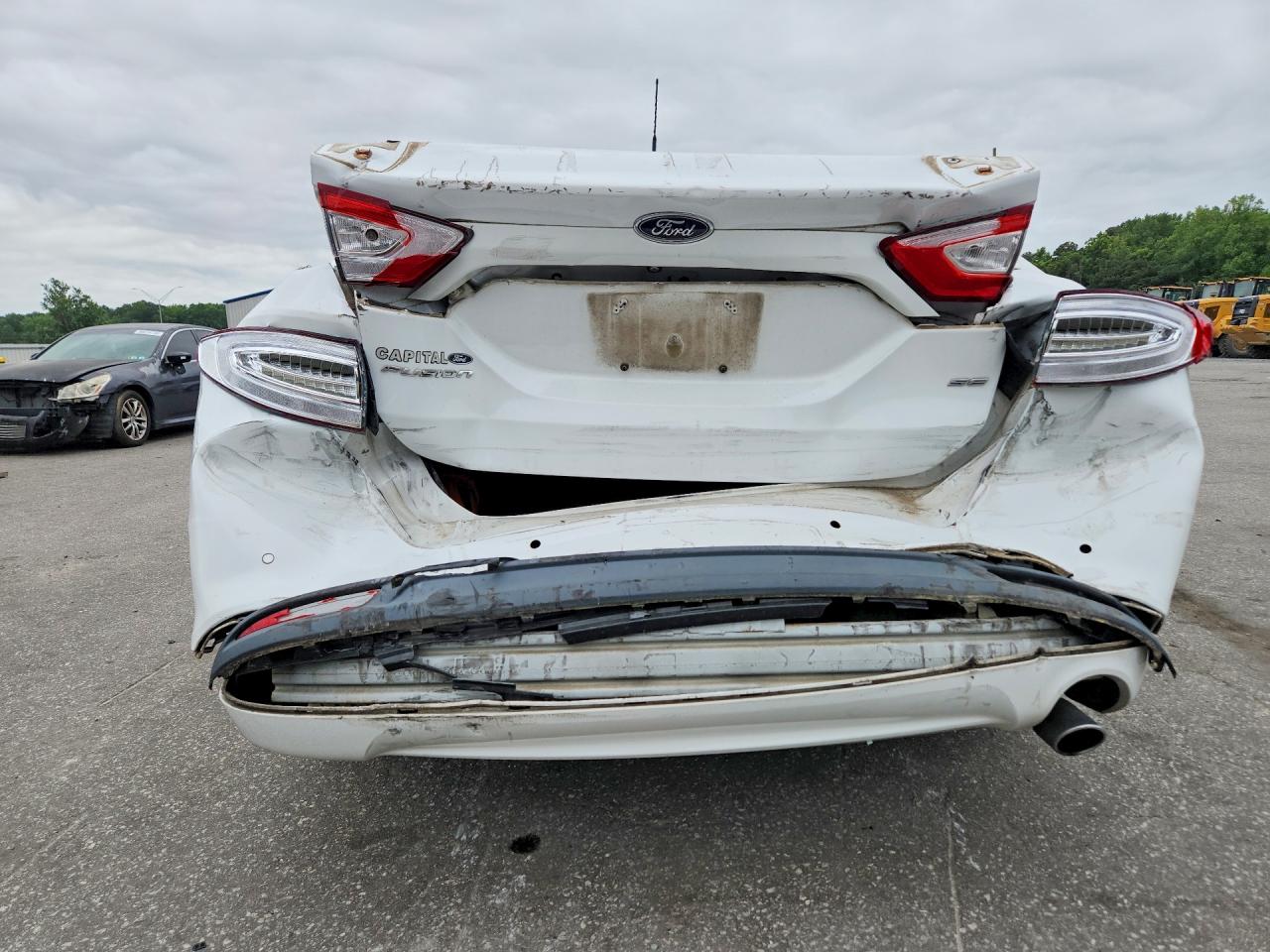 2015 Ford Fusion Se White vin: 3FA6P0H78FR166627