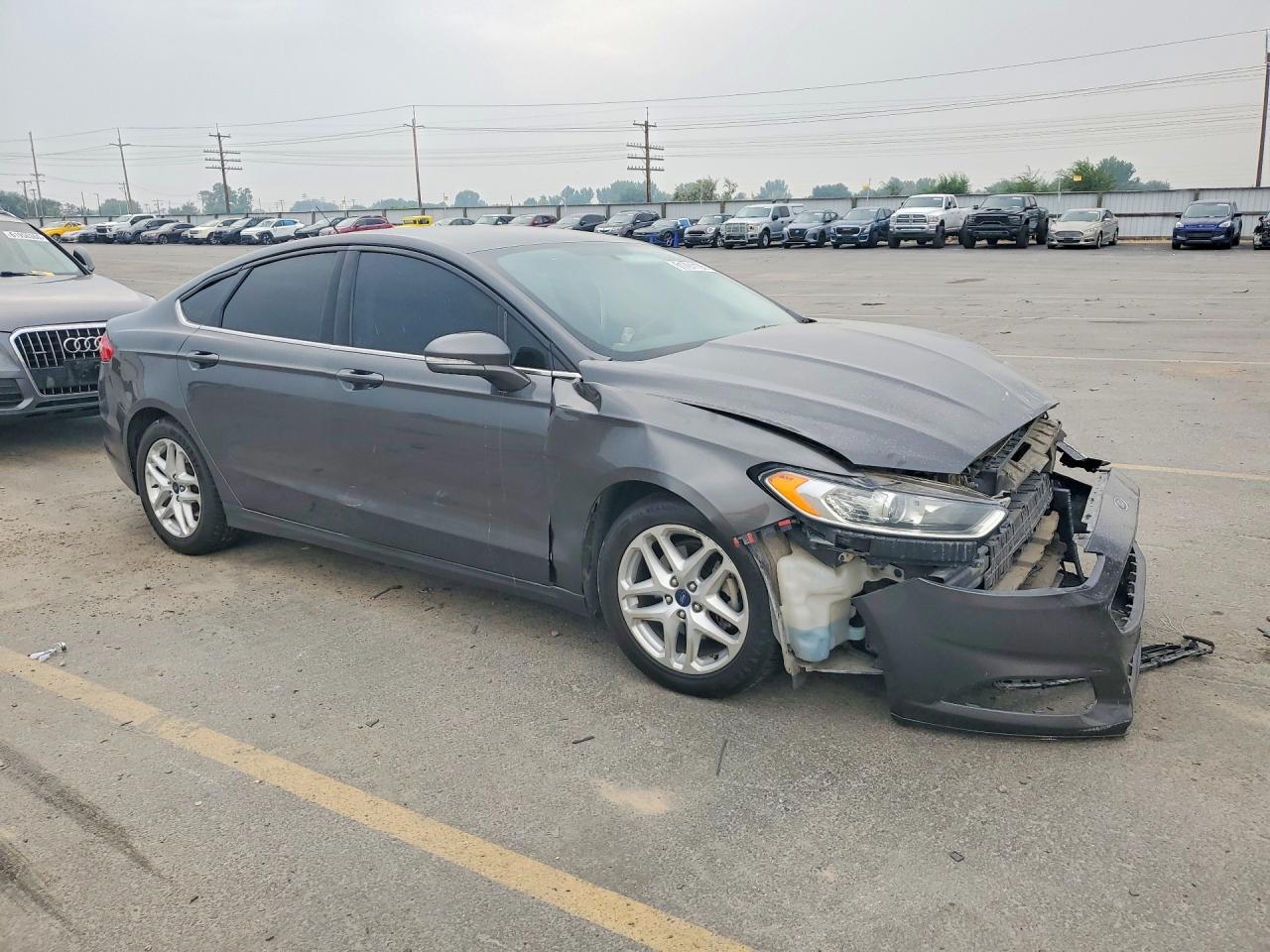 2015 Ford Fusion Se Gray vin: 3FA6P0H78FR182990