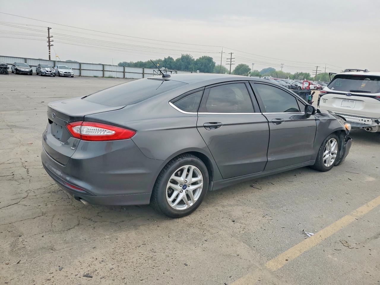 2015 Ford Fusion Se Gray vin: 3FA6P0H78FR182990