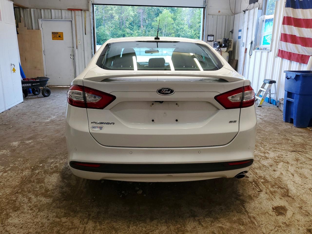 2015 Ford Fusion Se White vin: 3FA6P0H78FR188353