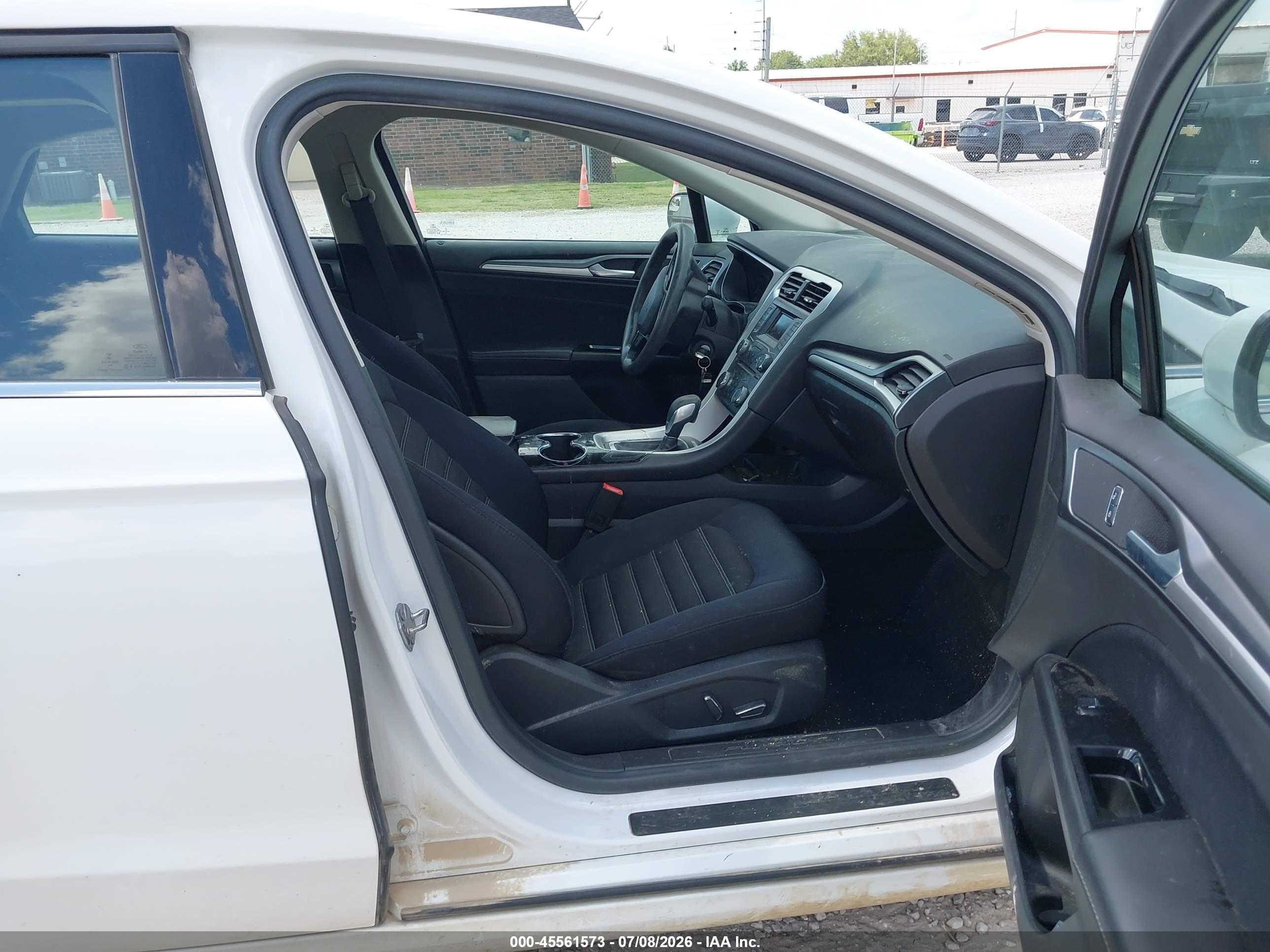 2015 Ford Fusion Se White vin: 3FA6P0H78FR194430