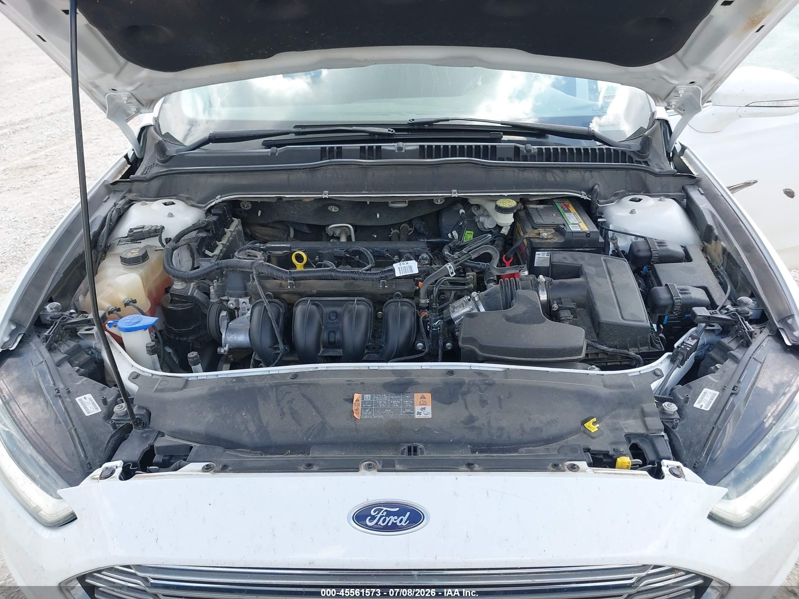 2015 Ford Fusion Se White vin: 3FA6P0H78FR194430