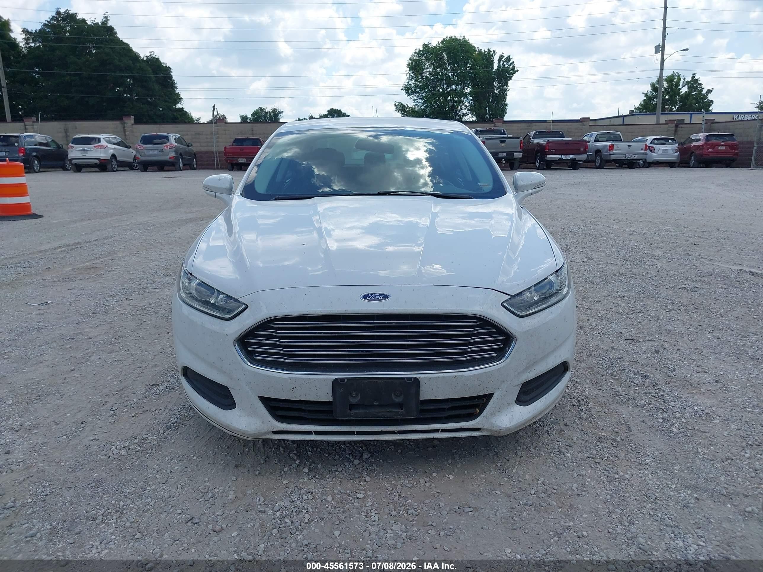 2015 Ford Fusion Se White vin: 3FA6P0H78FR194430