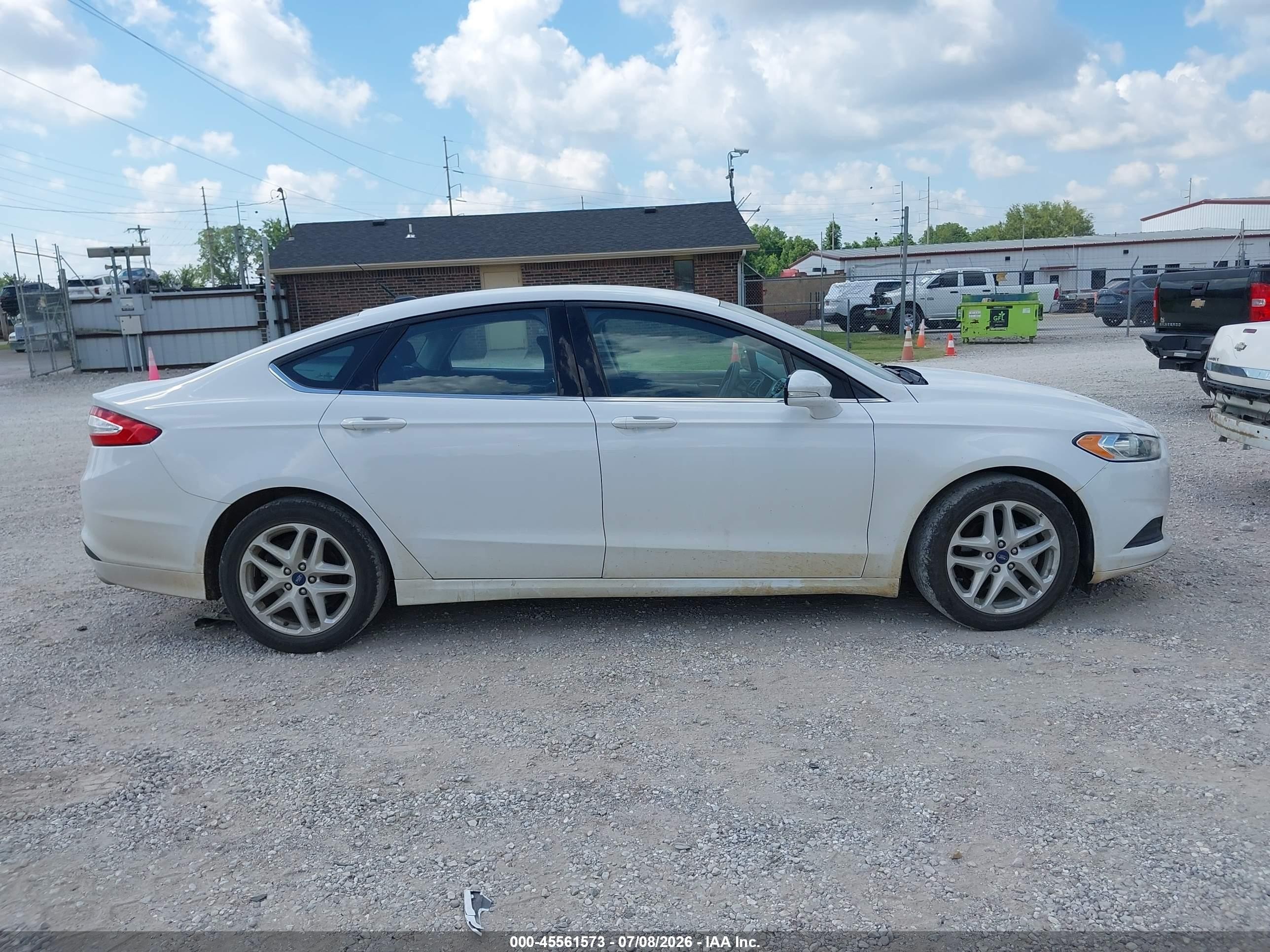 2015 Ford Fusion Se White vin: 3FA6P0H78FR194430