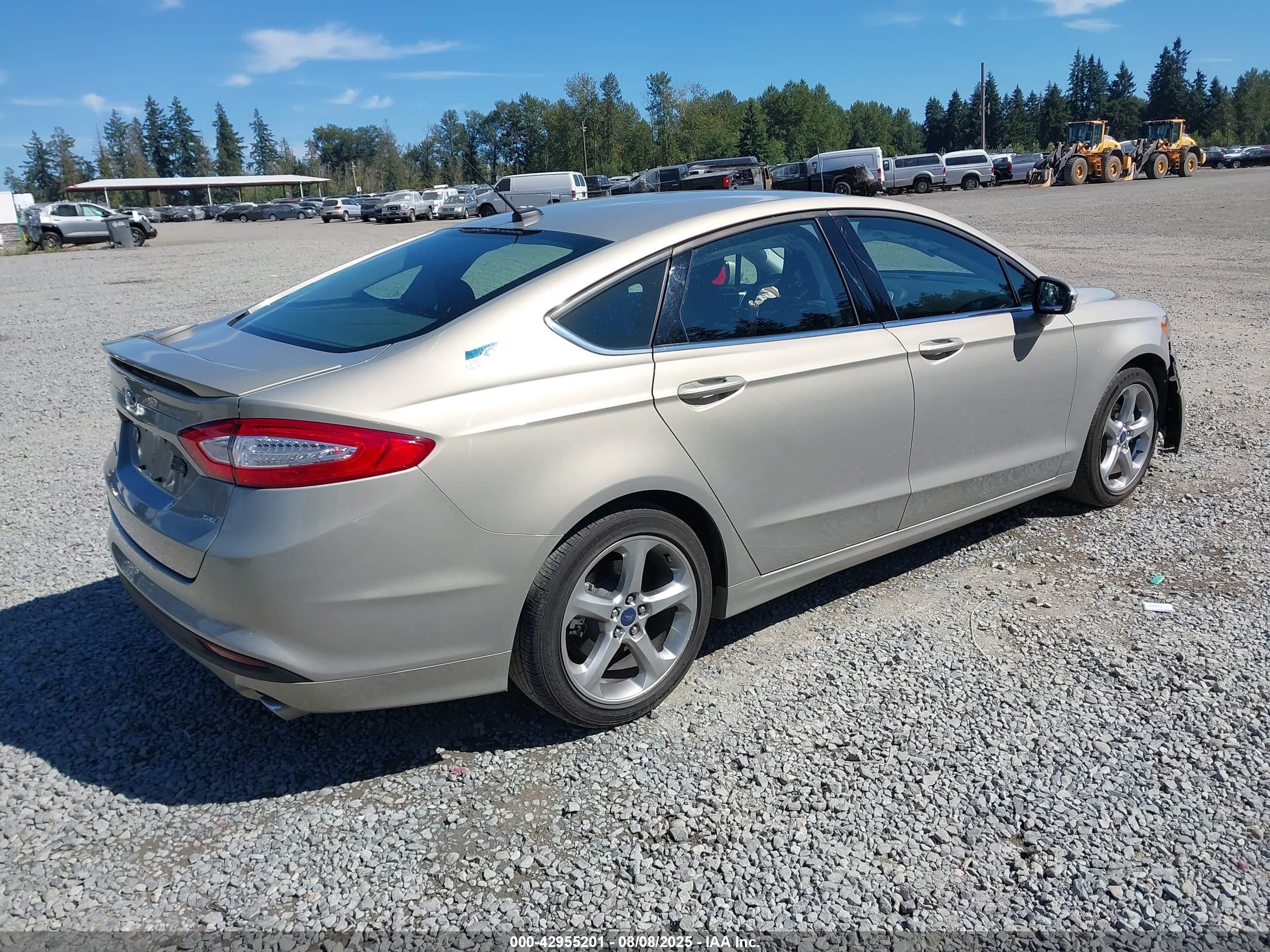 2015 Ford Fusion Se Tan vin: 3FA6P0H78FR196100