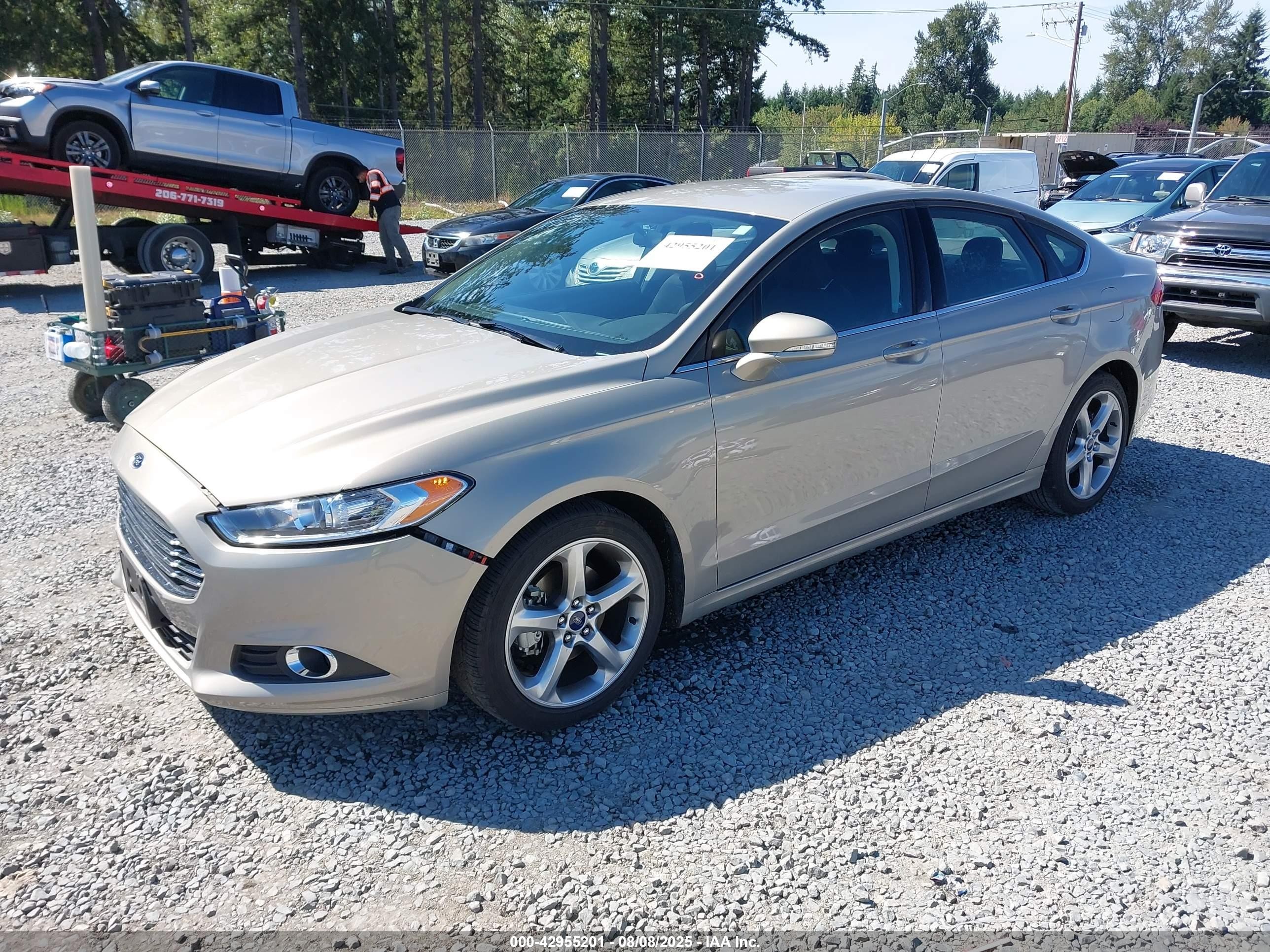 2015 Ford Fusion Se Tan vin: 3FA6P0H78FR196100