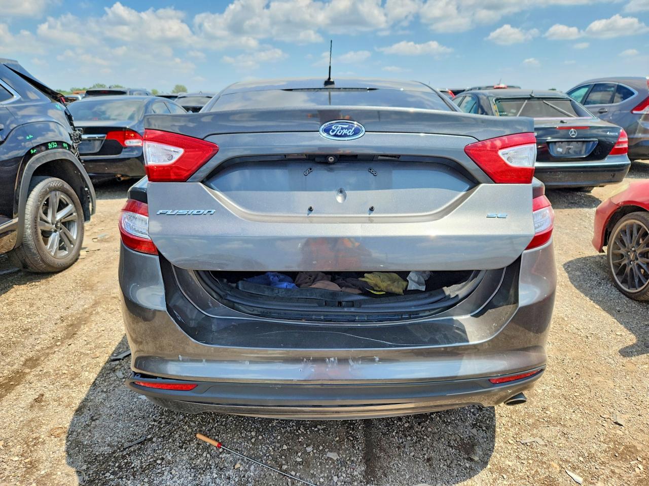 2015 Ford Fusion Se Gray vin: 3FA6P0H78FR203675