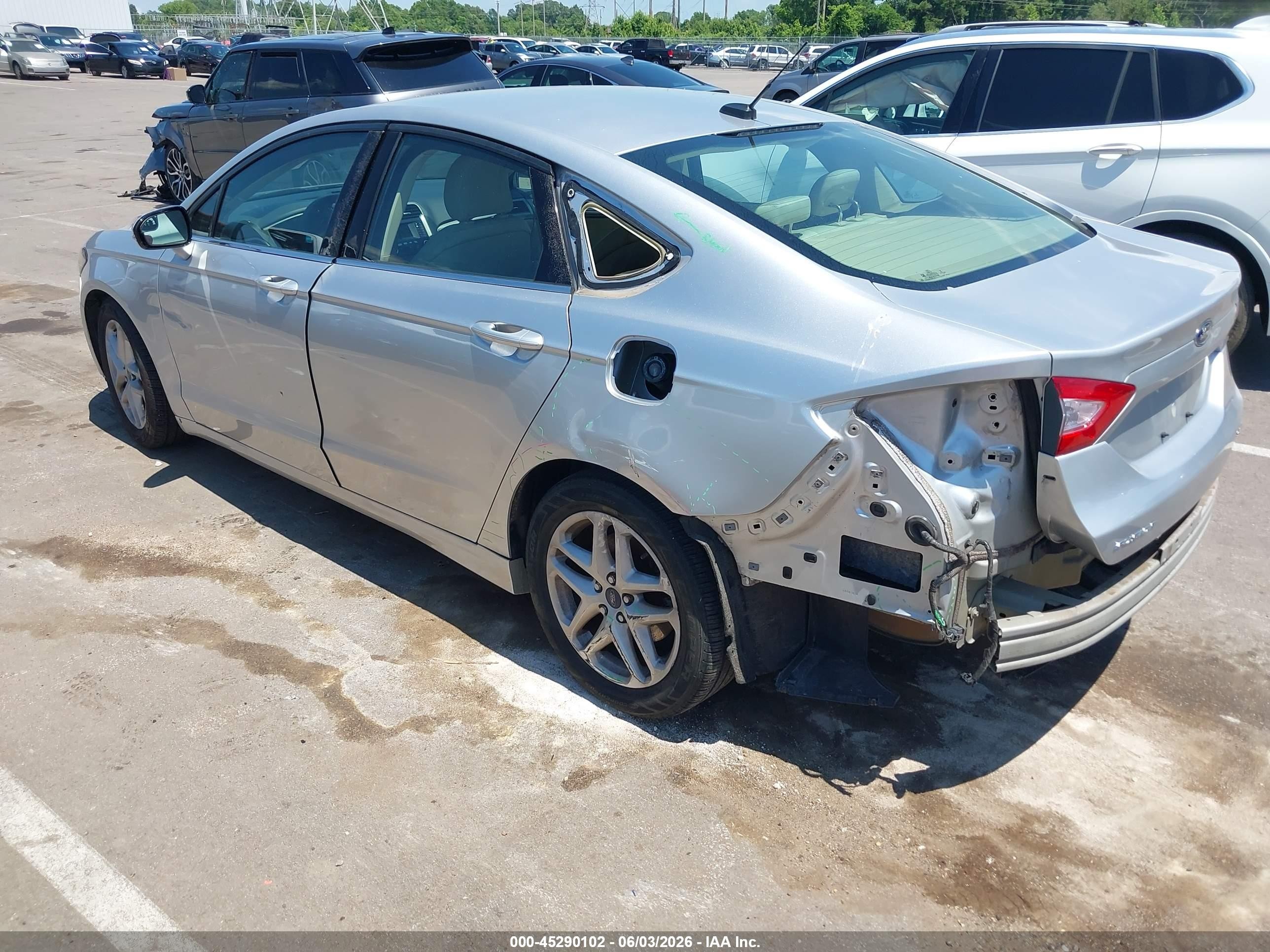 2015 Ford Fusion Se Silver vin: 3FA6P0H78FR208522