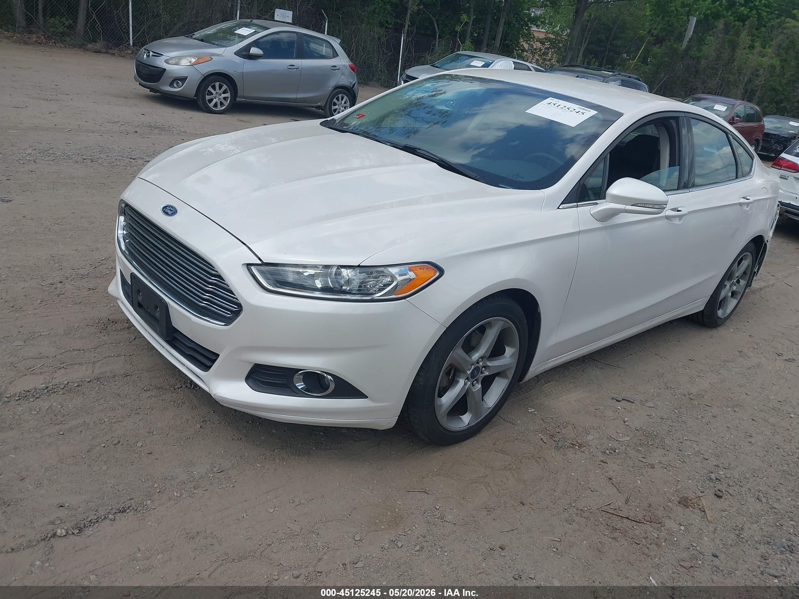 2015 Ford Fusion Se White vin: 3FA6P0H78FR216930