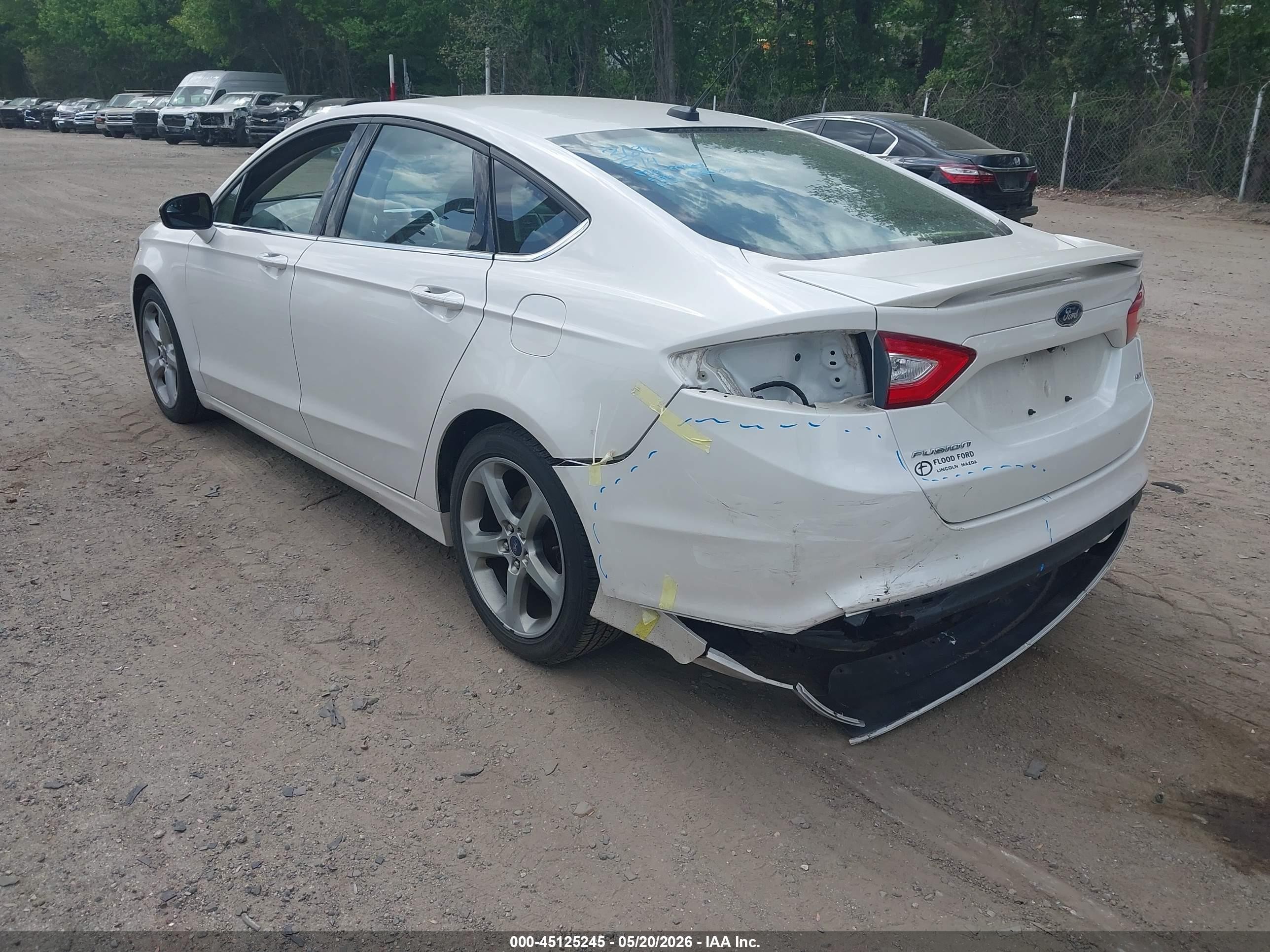 2015 Ford Fusion Se White vin: 3FA6P0H78FR216930