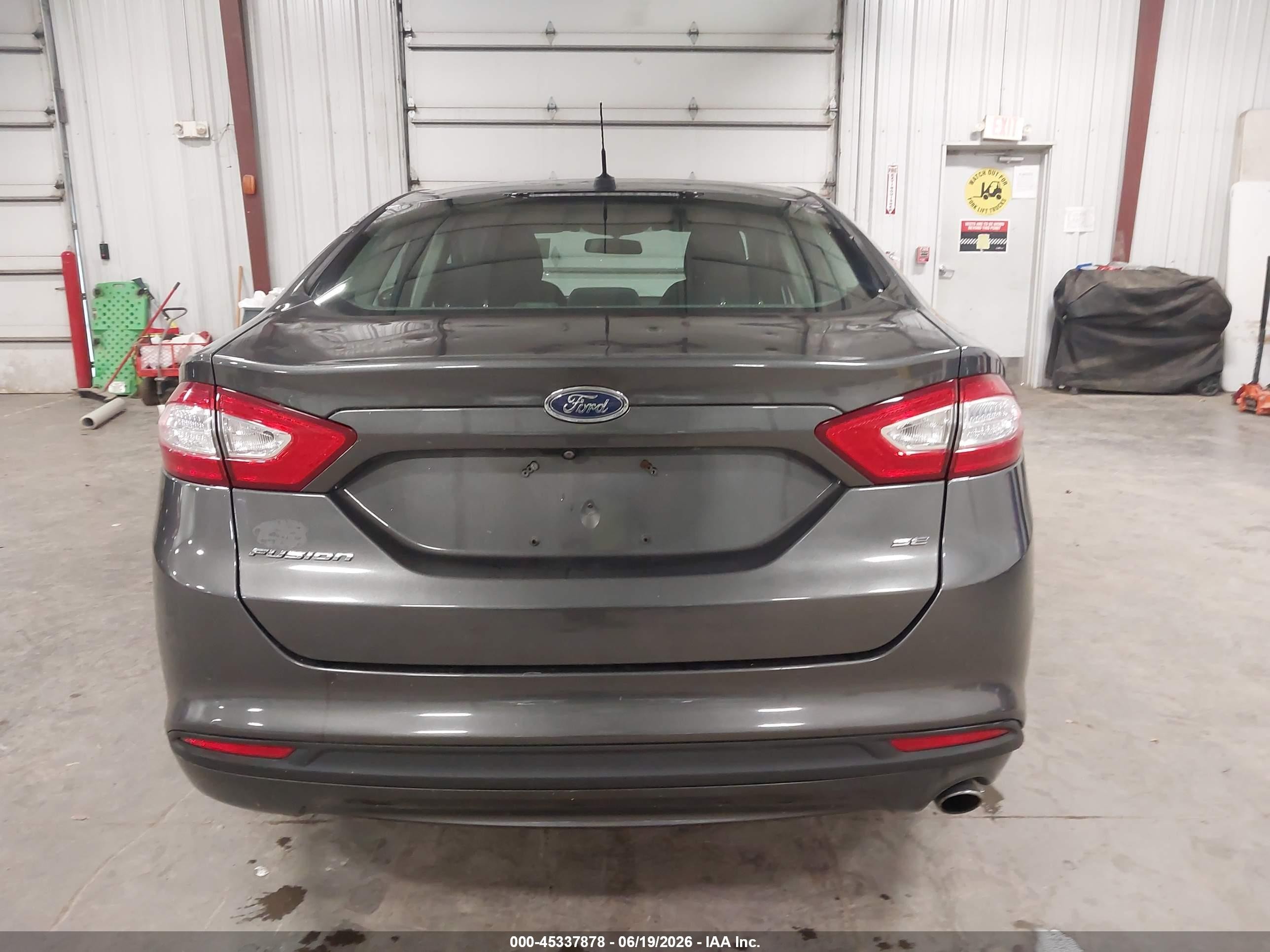 2015 Ford Fusion Se Gray vin: 3FA6P0H78FR221030